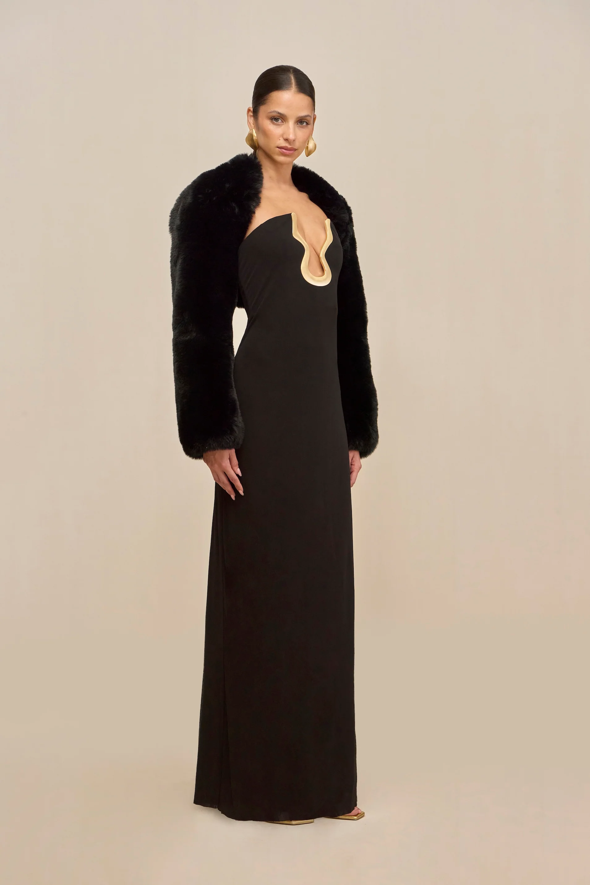 ABRIL GOWN - BLACK - Image 3