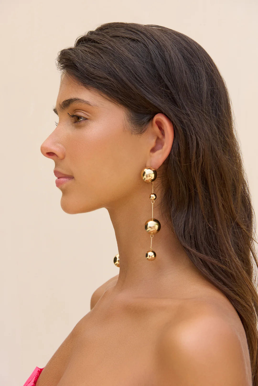 ADRIENNE EARRING - SHINY BRASS - Image 2