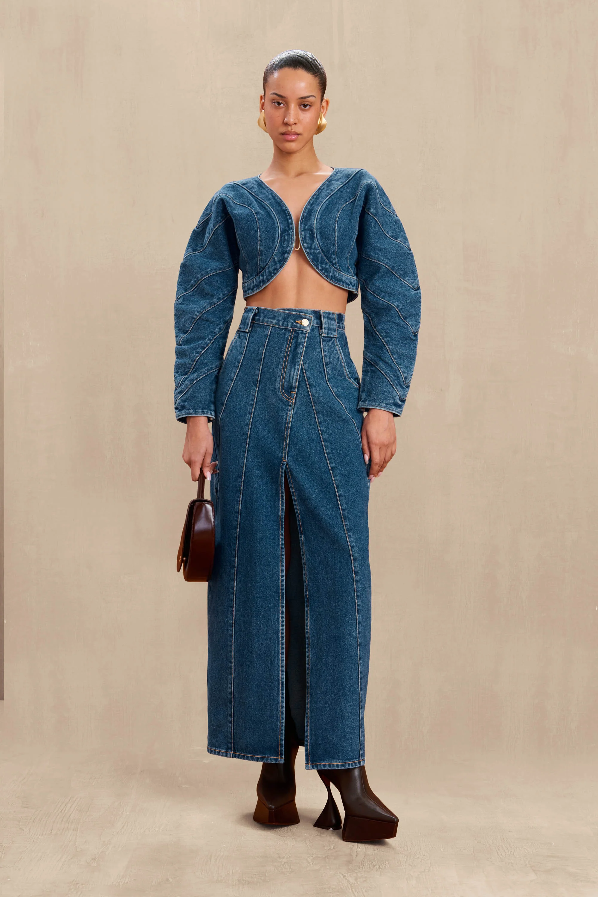 ALESSANDRA JEAN TOP - INDIGO - Image 3