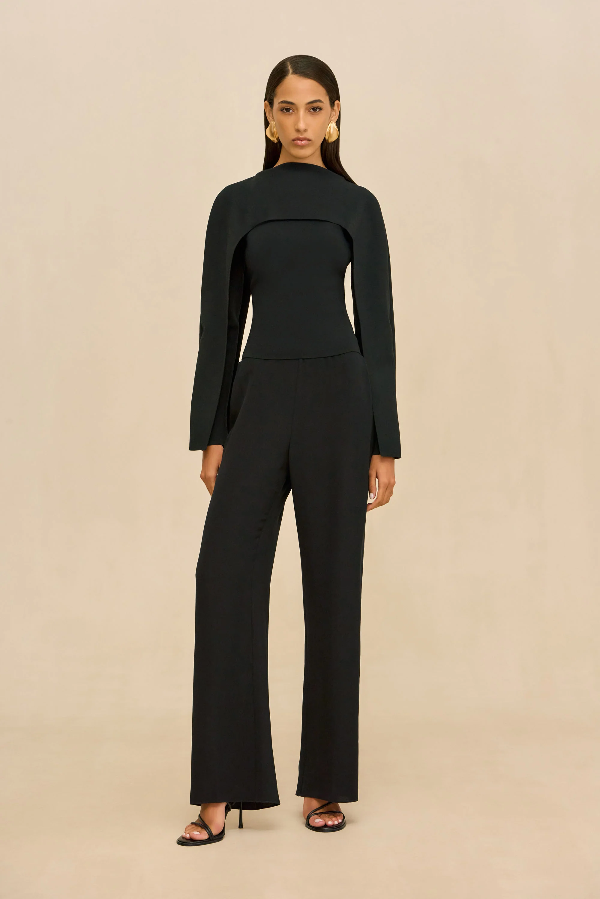 ALKA KNIT TOP - BLACK - Image 4