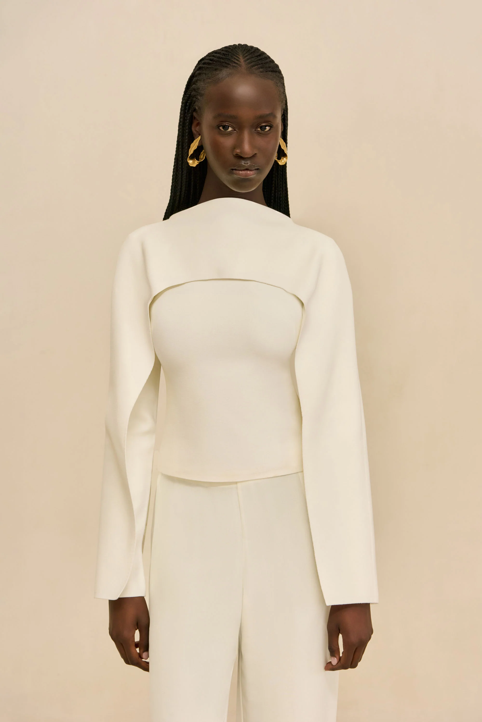 ALKA KNIT TOP - OFF WHITE - Image 2