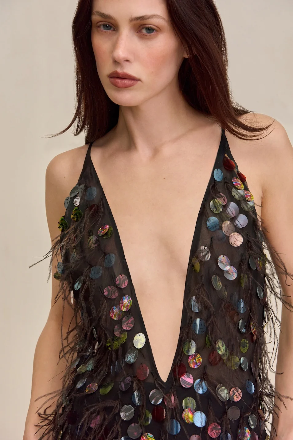 ALMIRA GOWN - BLACK MULTI - Image 2