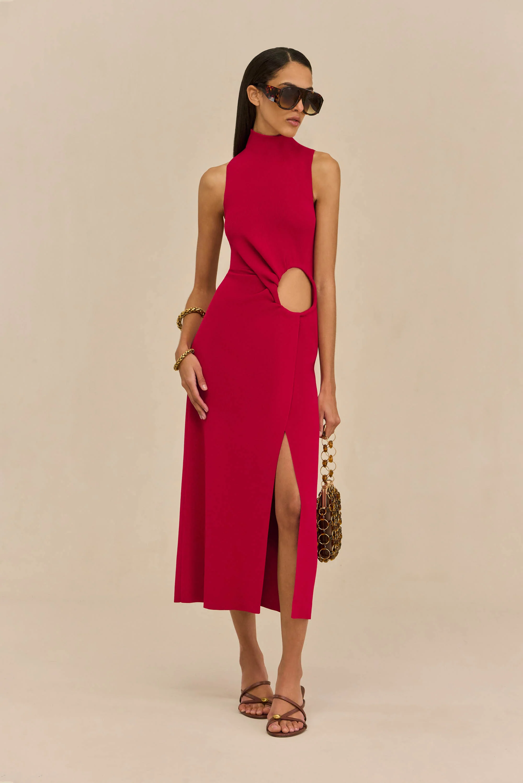 AMANA DRESS - MERLOT - Image 3