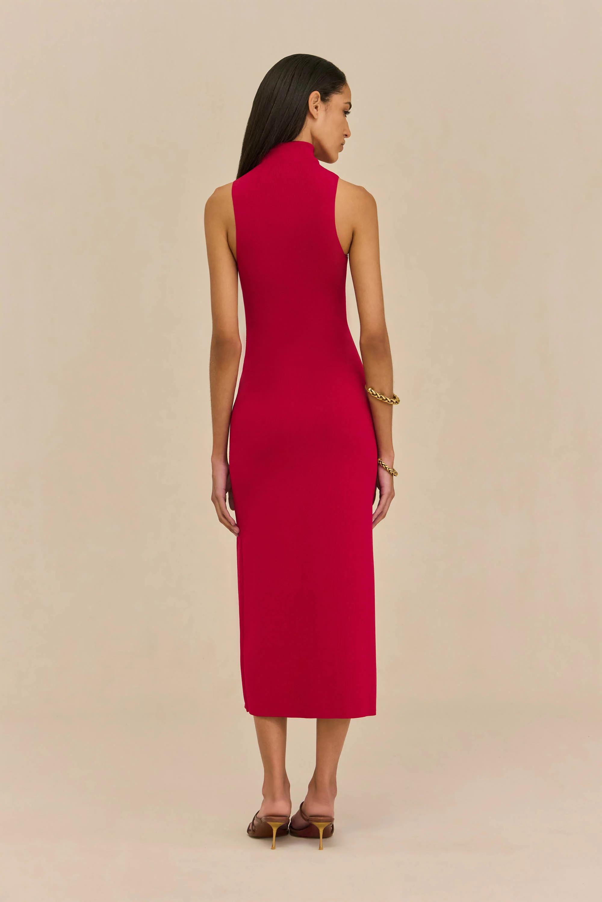 AMANA DRESS - MERLOT - Image 5