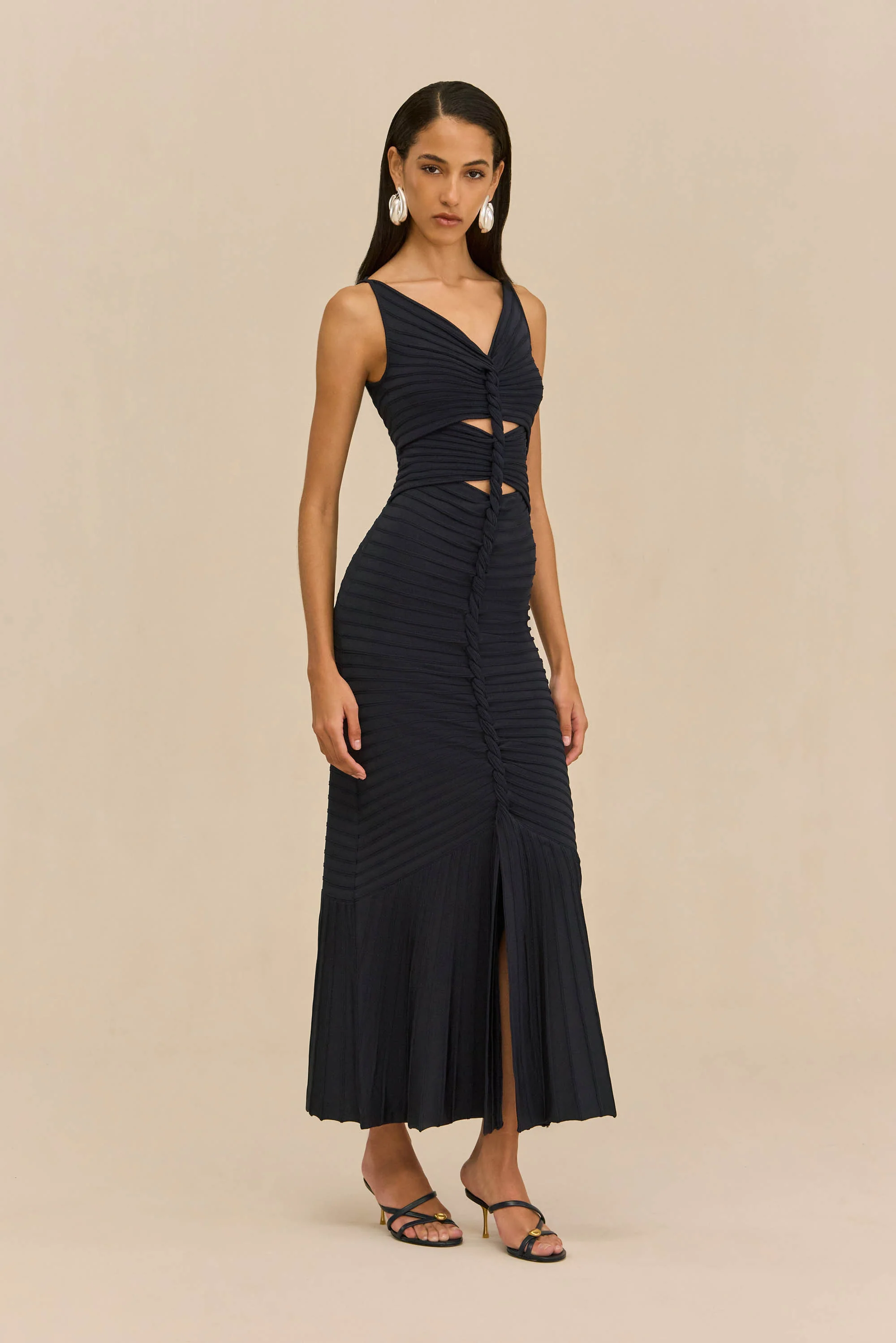 AMATA KNIT DRESS - DEEP LAKE - Image 5