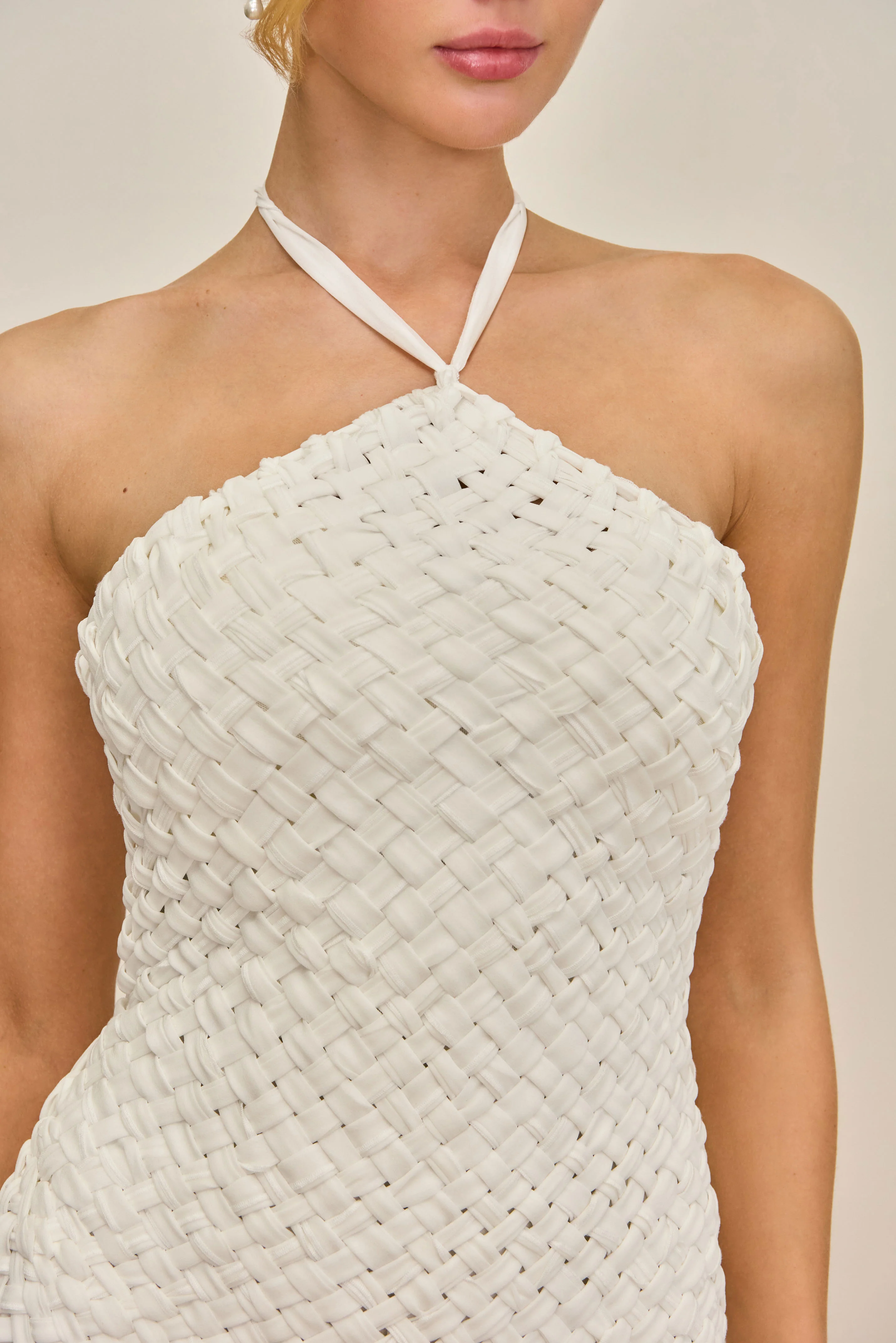 AMBROSINE DRESS - OFF WHITE - Image 3