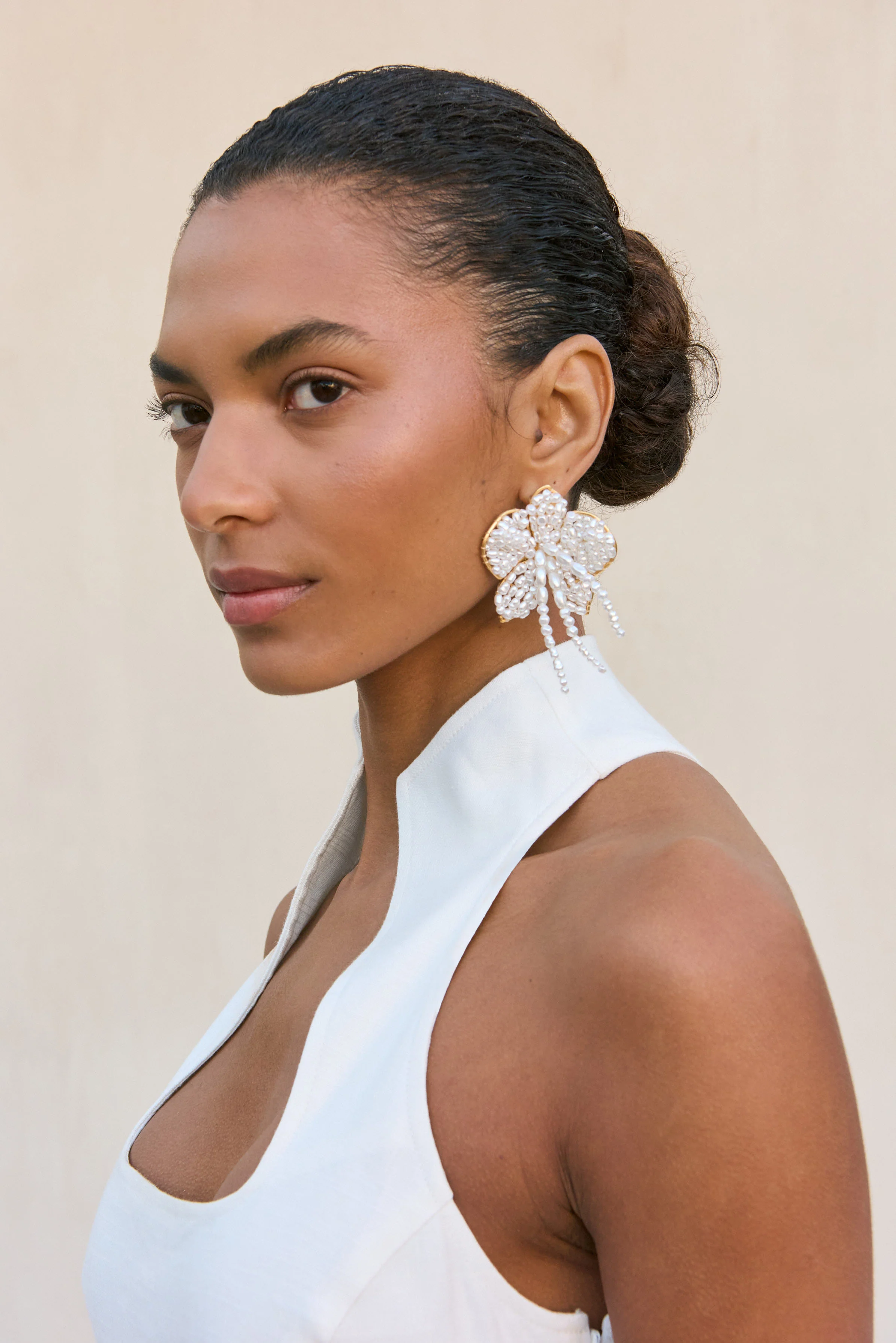 AMINA EARRING - PEARL - Image 2