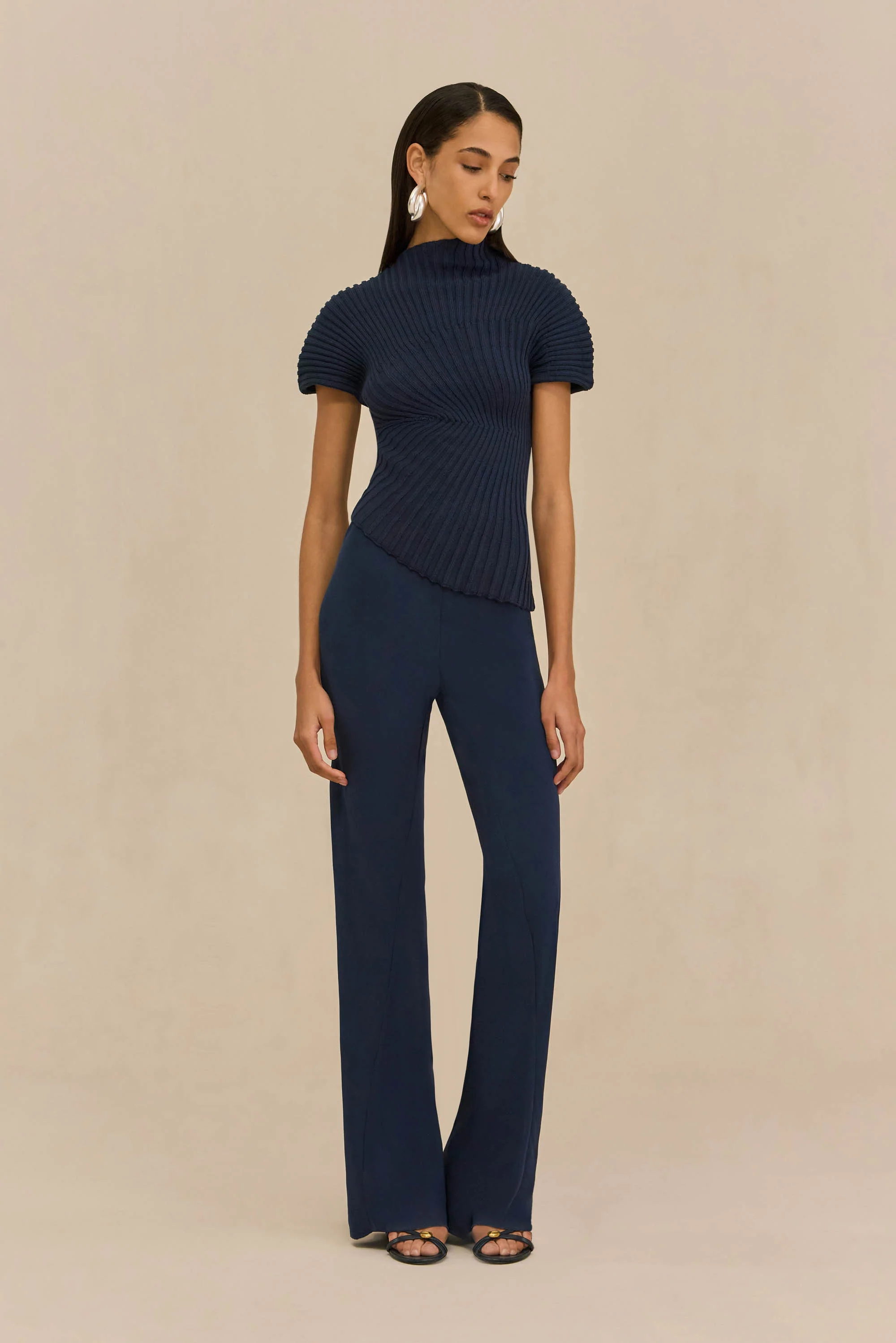 ANNEMIE KNIT TOP - DEEP LAKE - Image 2