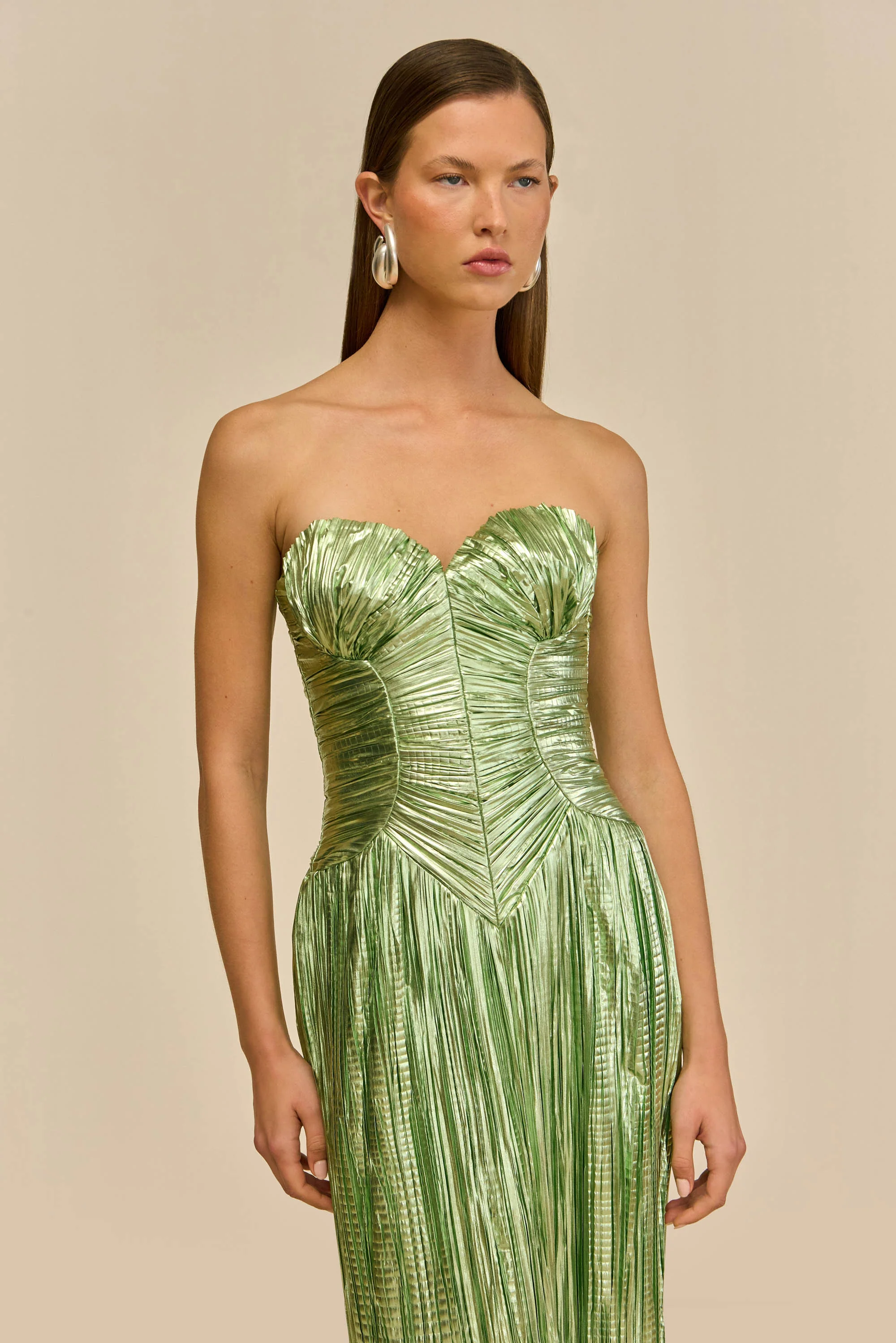 ASHIKA GOWN - SPEARMINT METALLIC - Image 3