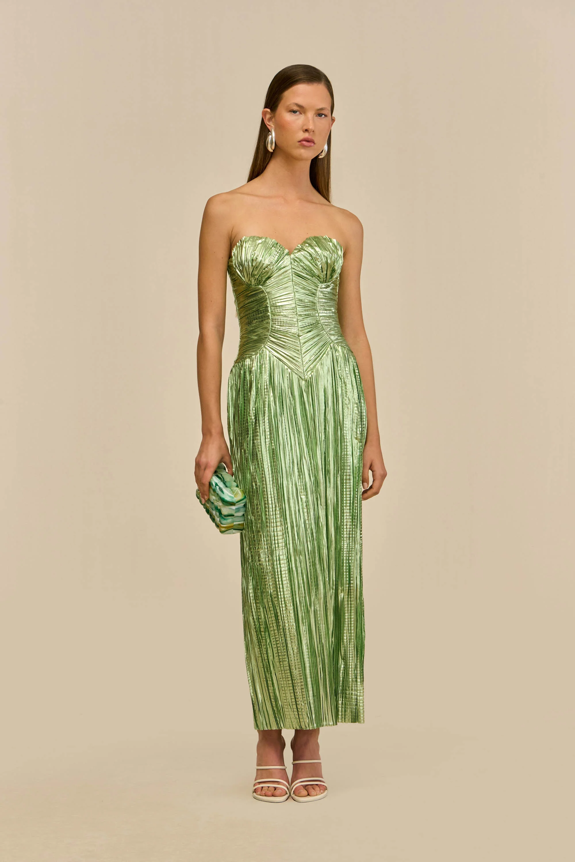 ASHIKA GOWN - SPEARMINT METALLIC - Image 4