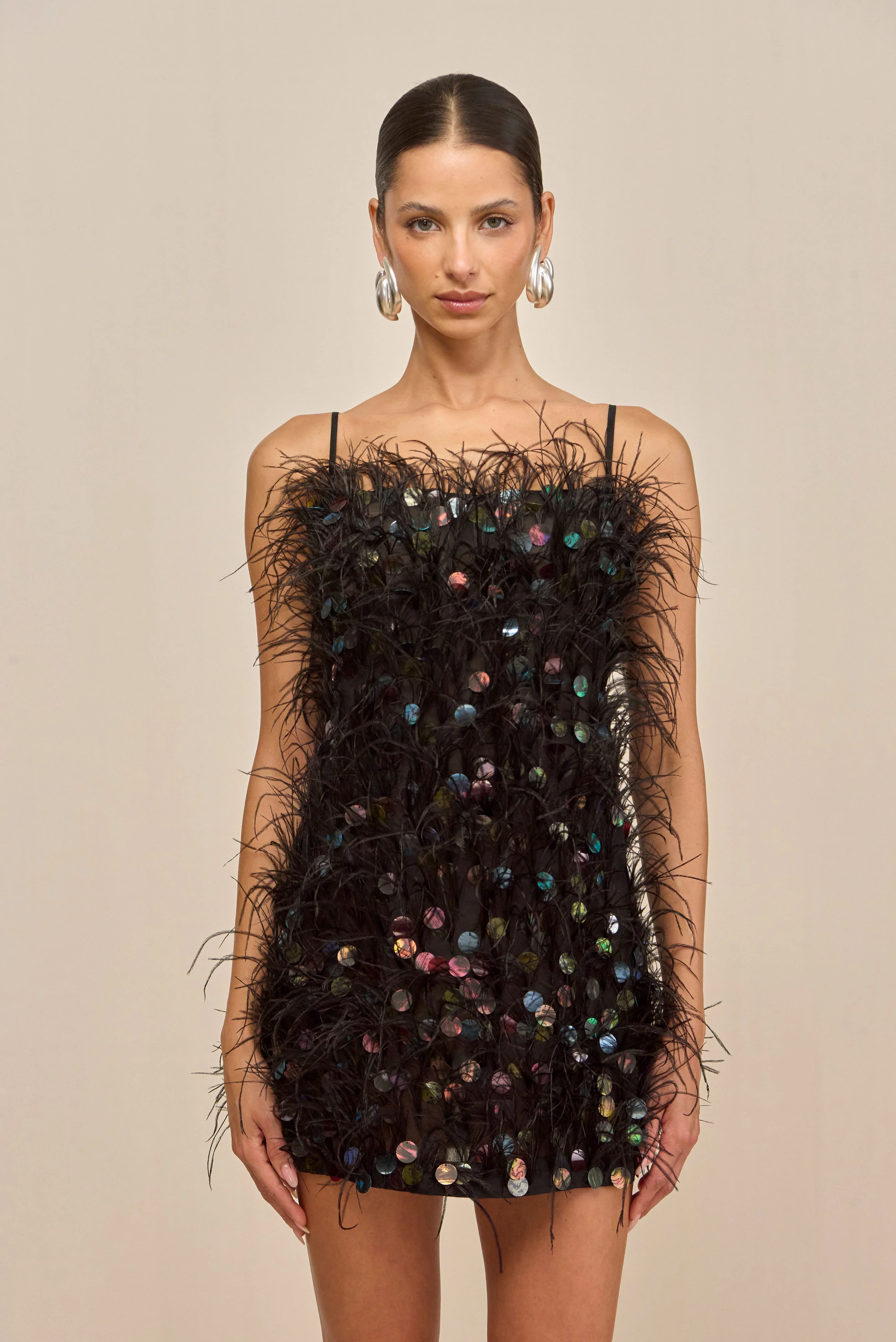ASTRO DRESS - BLACK MULTI