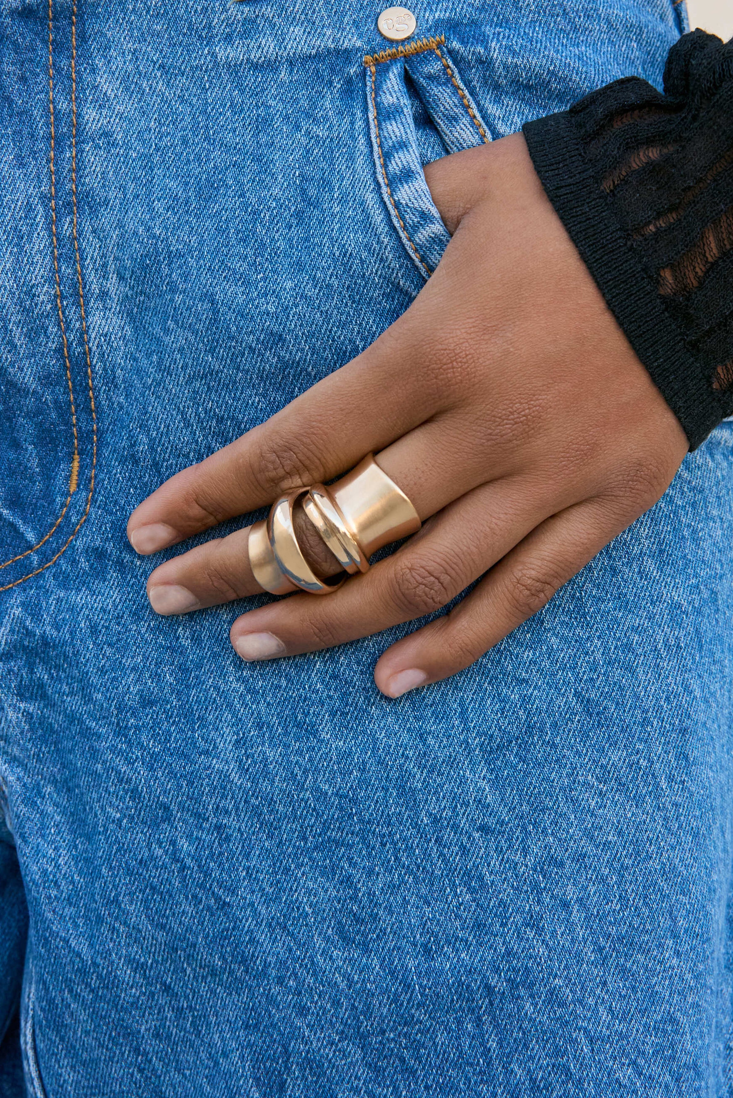 BAMBU RING - BRUSHED BRASS - Image 2