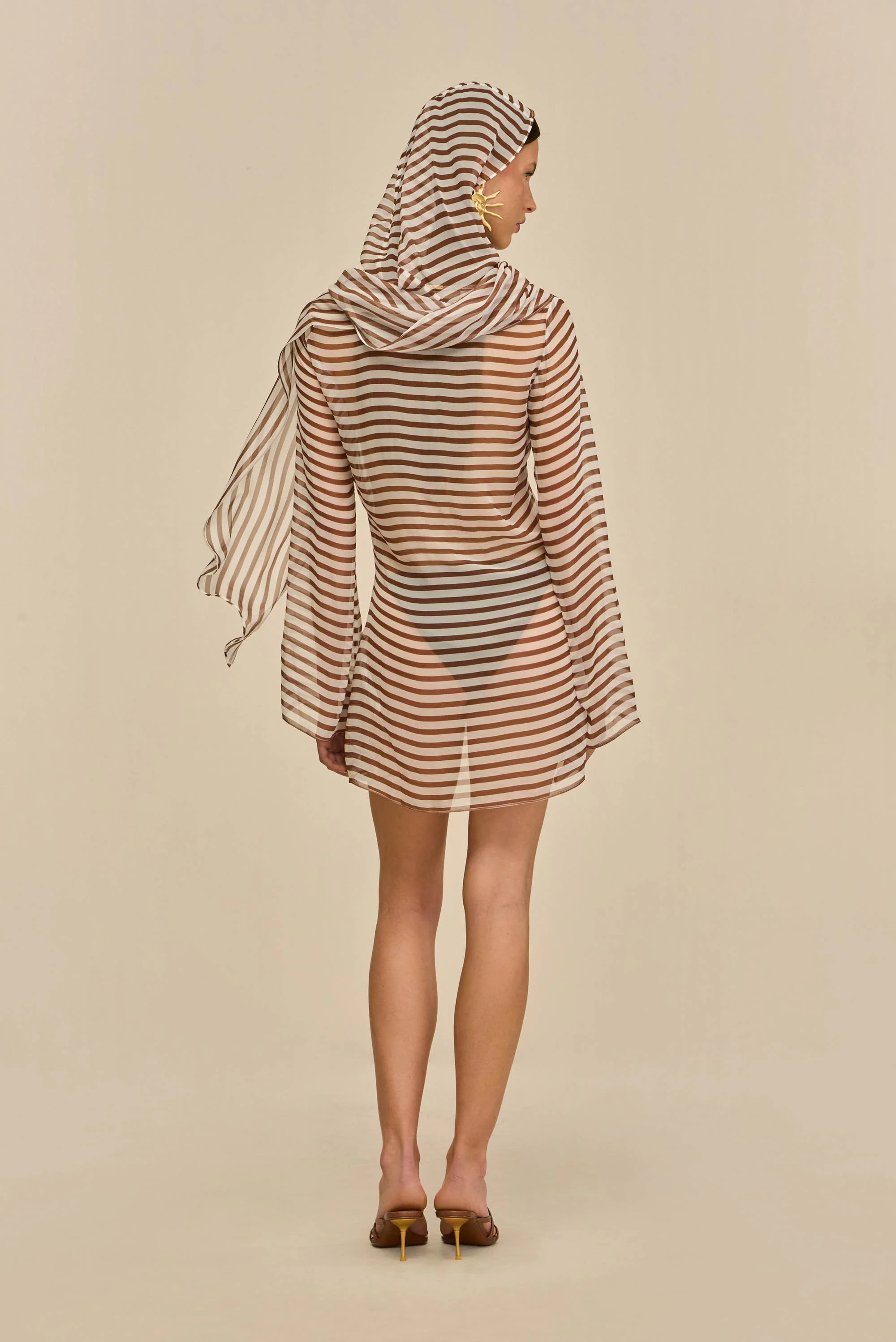BEAUX DRESS - SMALL SADDLE STRIPE - Image 2