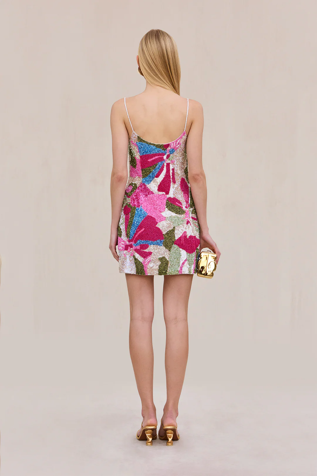 BEBE DRESS - FLORAL ROSETTE - Image 5