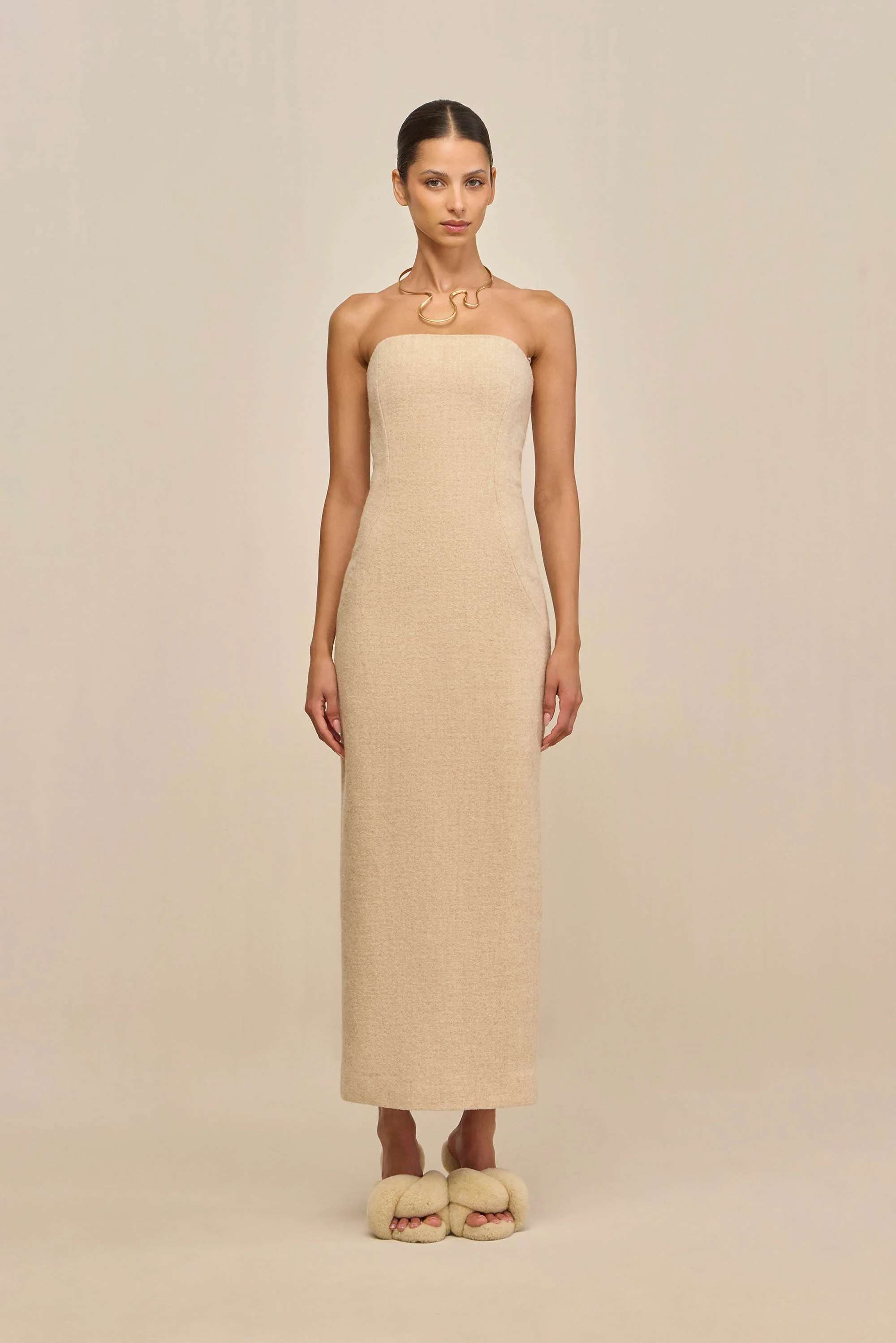 BETTINA DRESS - OATMEAL