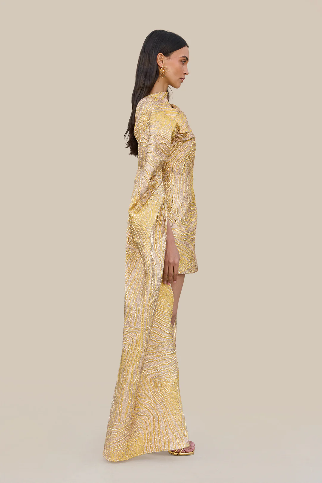 BRANDY DRESS - GOLD MULTI - Image 4