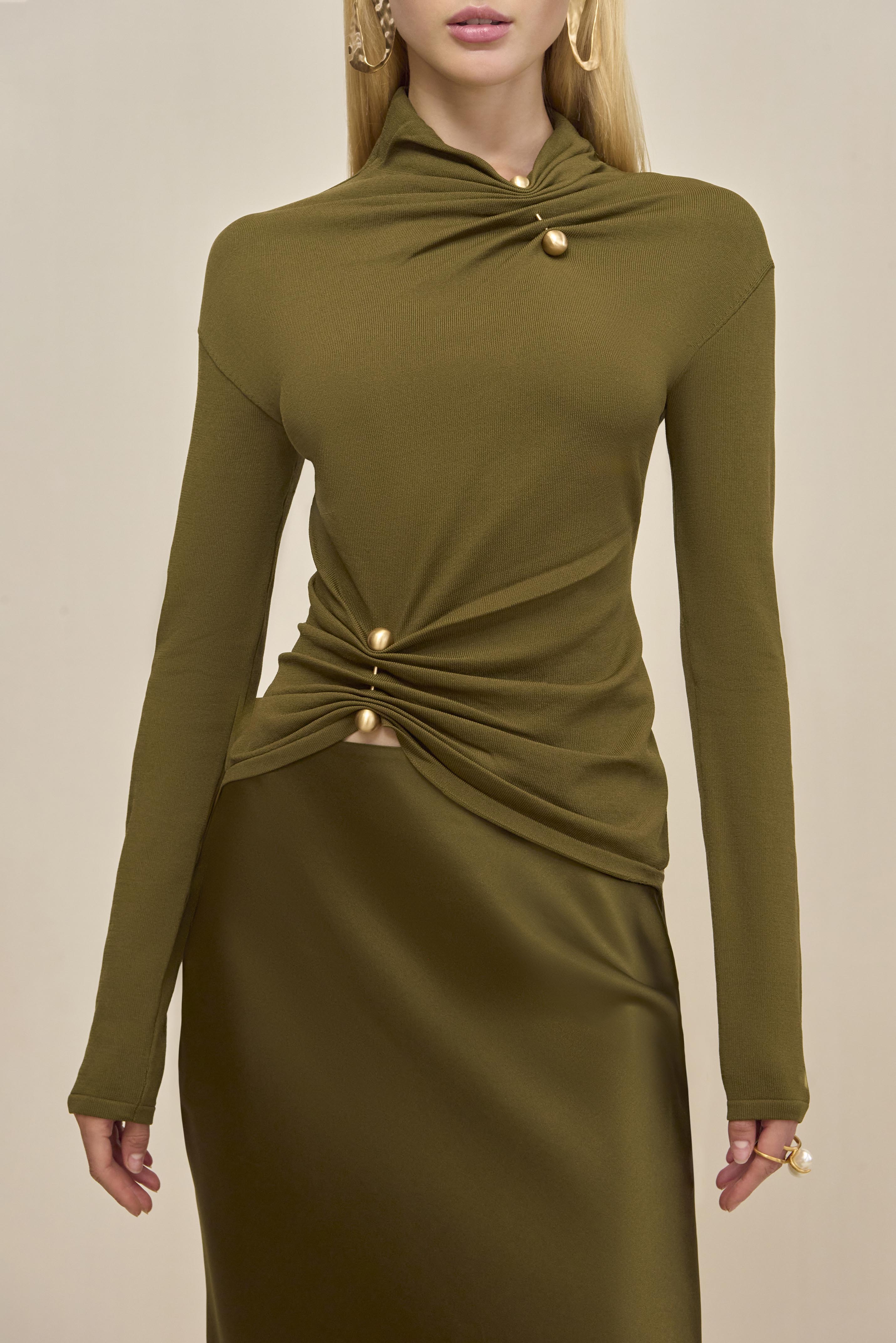 CALLIE KNIT TOP - ROSEMARY - Image 3