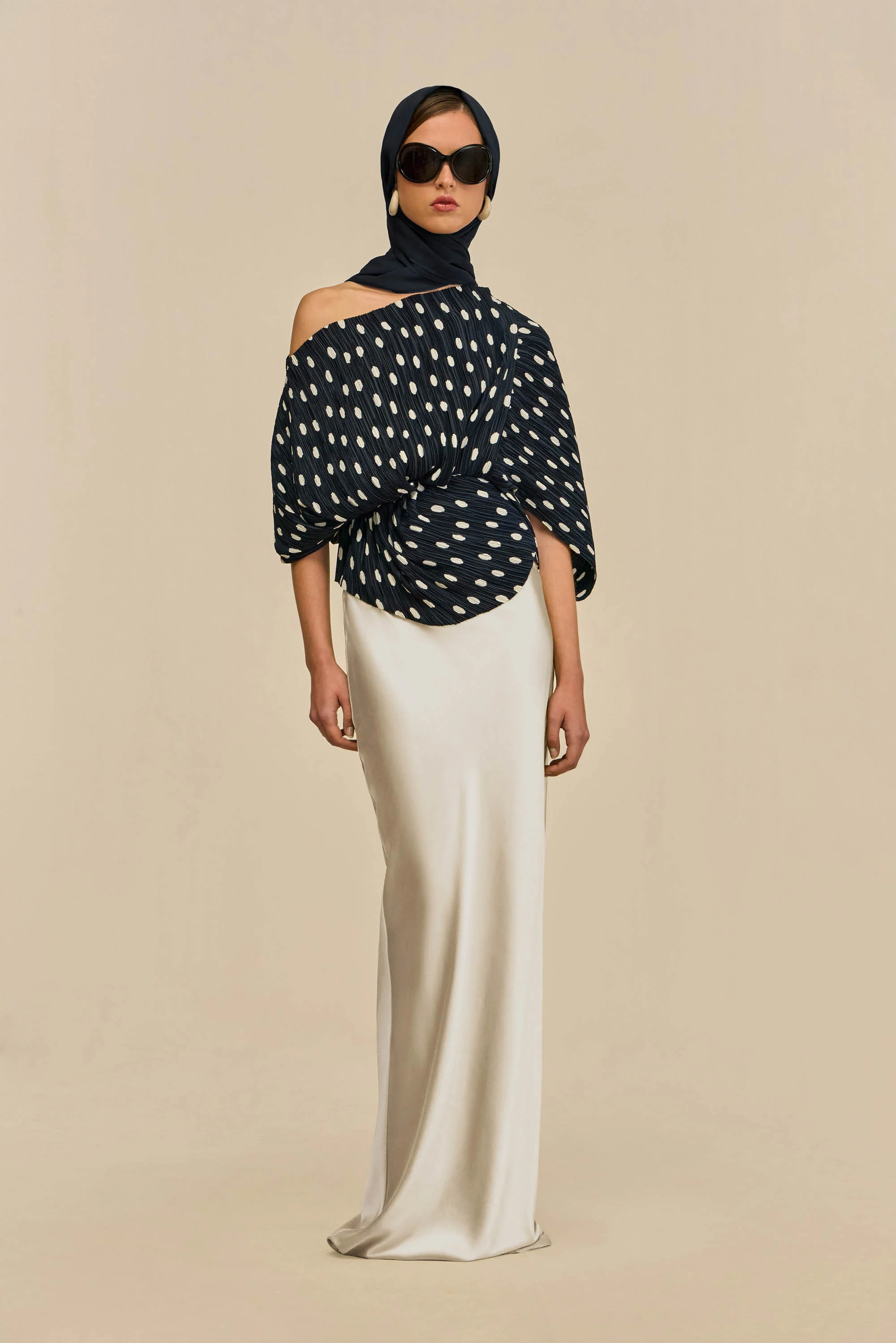 CAMI TOP - SMALL DOT DEEP LAKE - Image 2