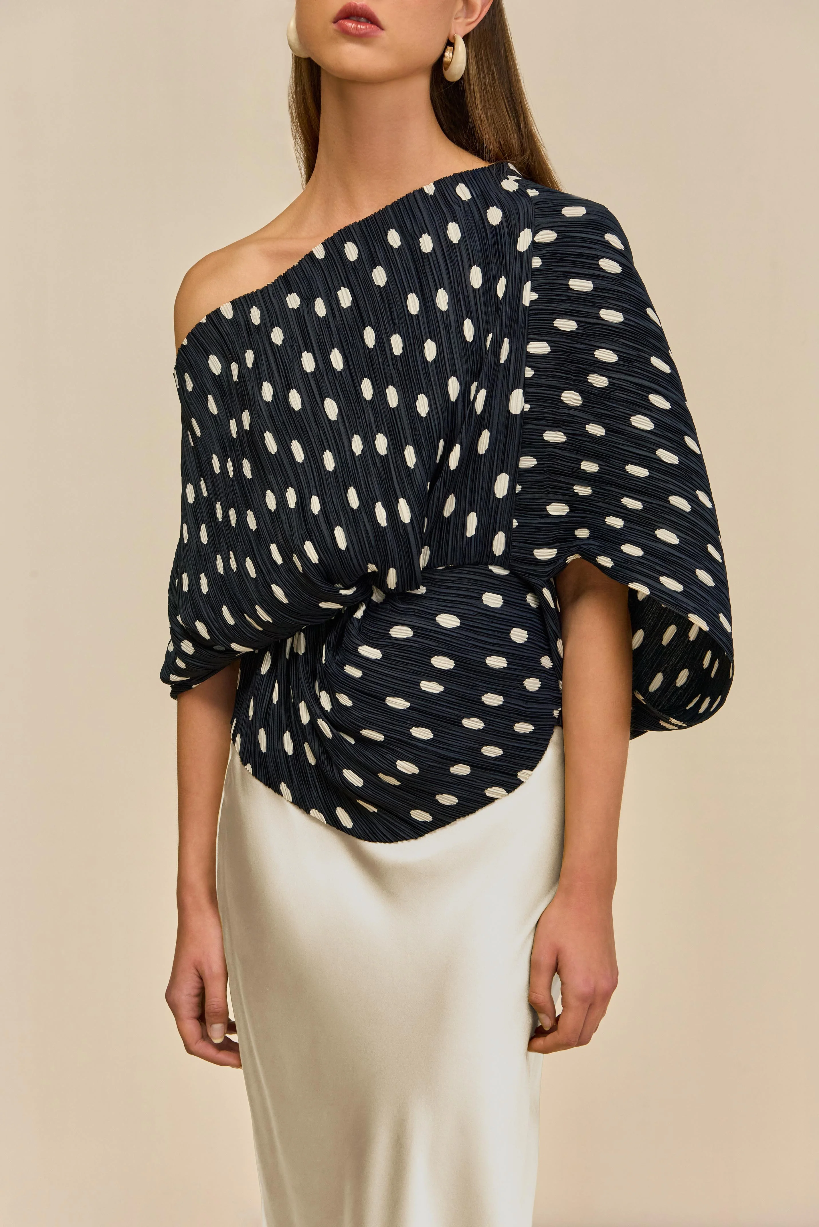 CAMI TOP - SMALL DOT DEEP LAKE - Image 3