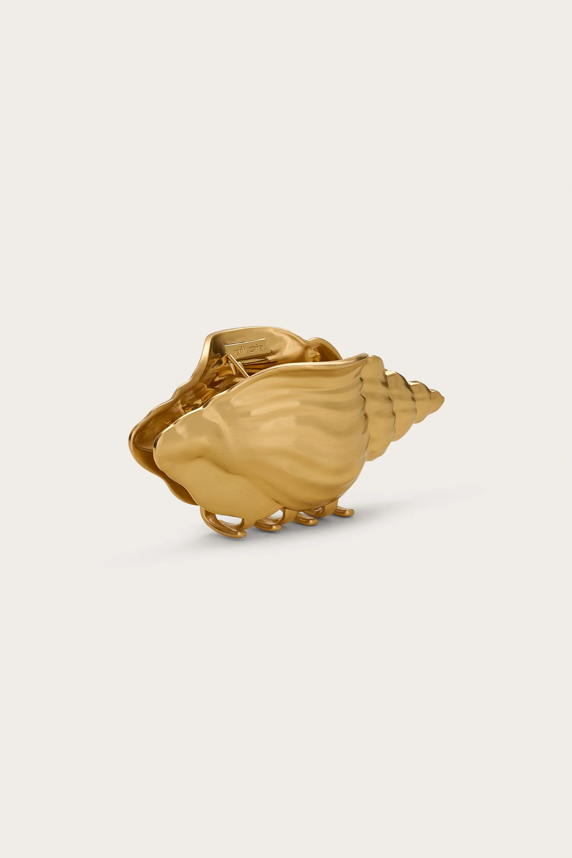 CAMILLA HAIR CLIP - BRUSHED BRASS - Image 3