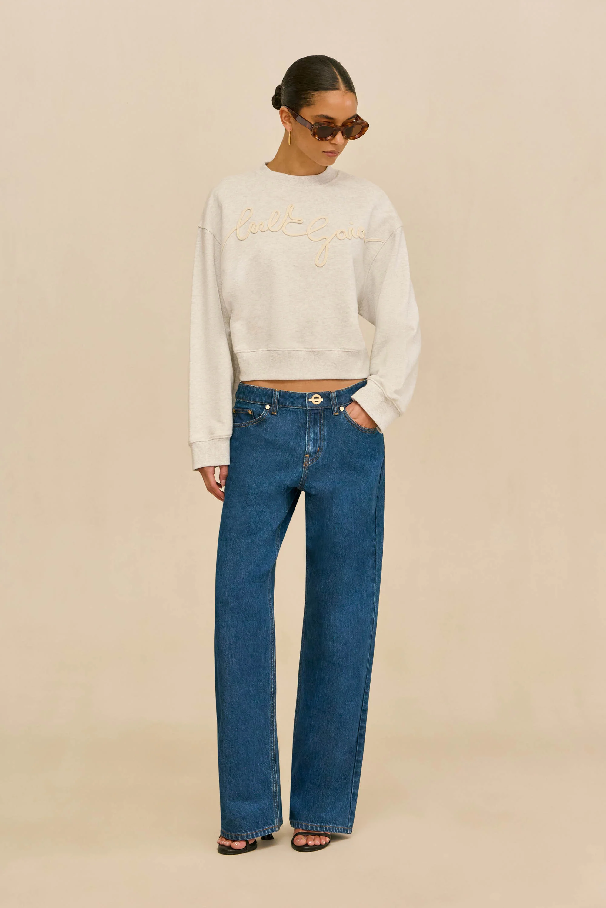 CARINNA SWEATSHIRT - LIGHT GREY - Image 2