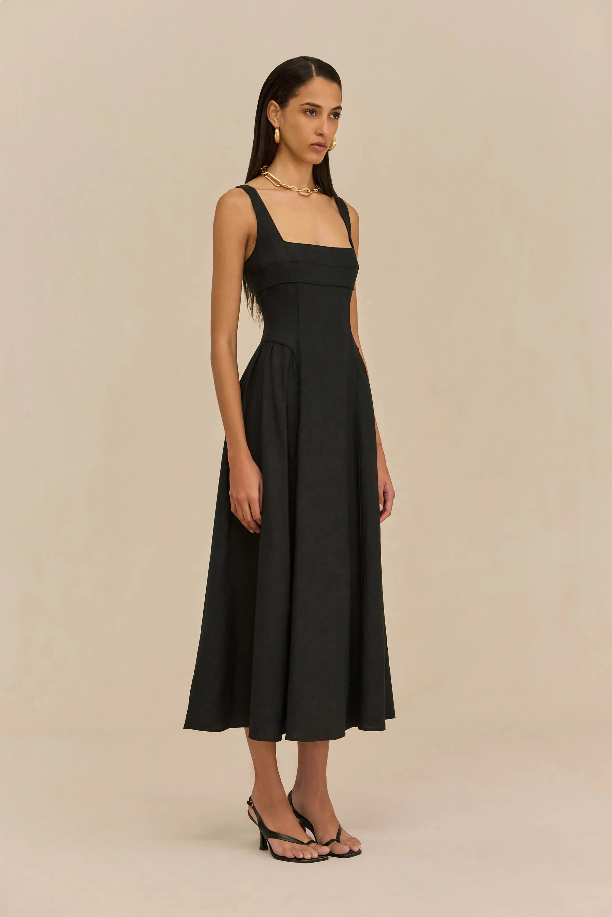 CARLA DRESS - BLACK - Image 5