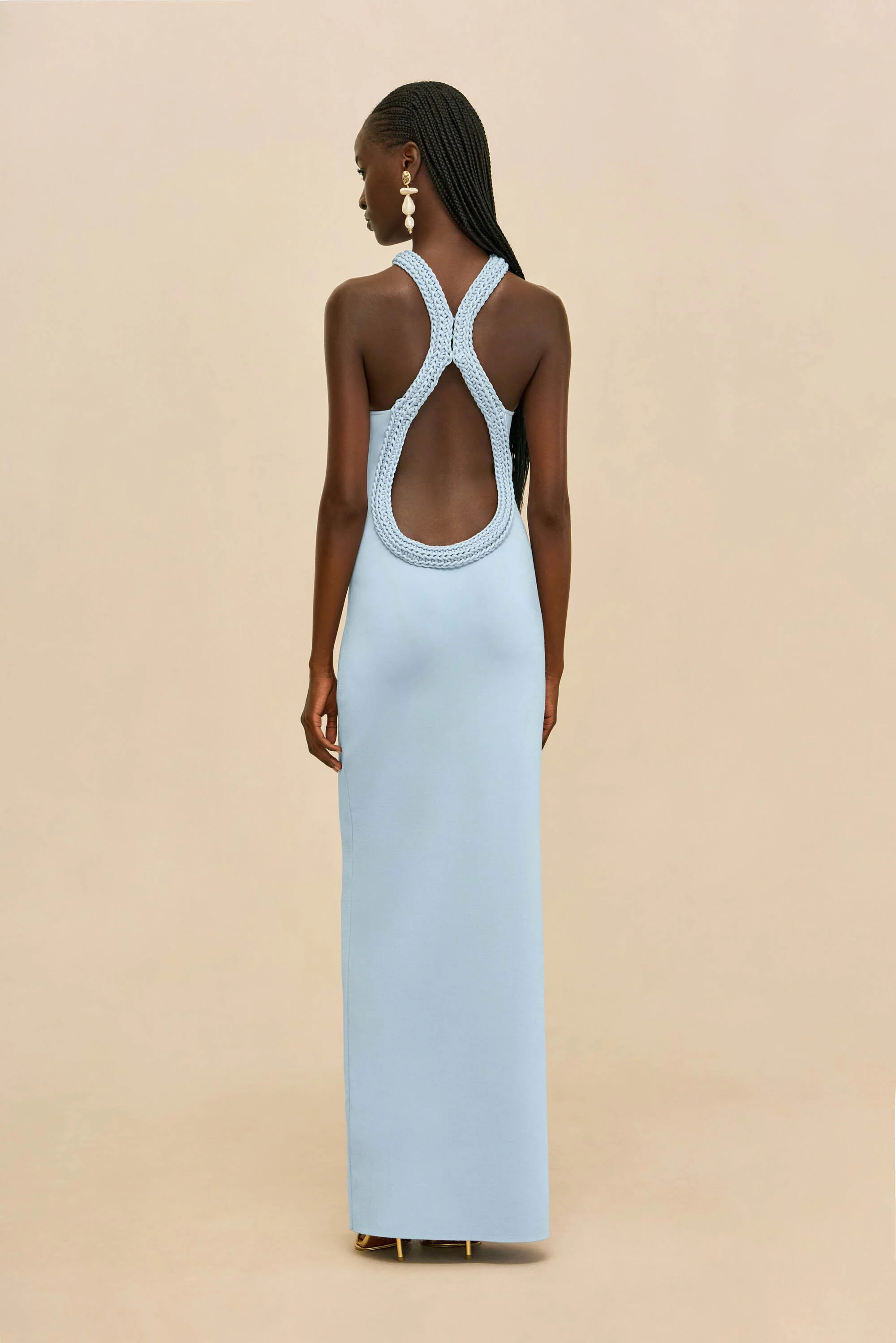 CASSIDY KNIT GOWN - COASTAL