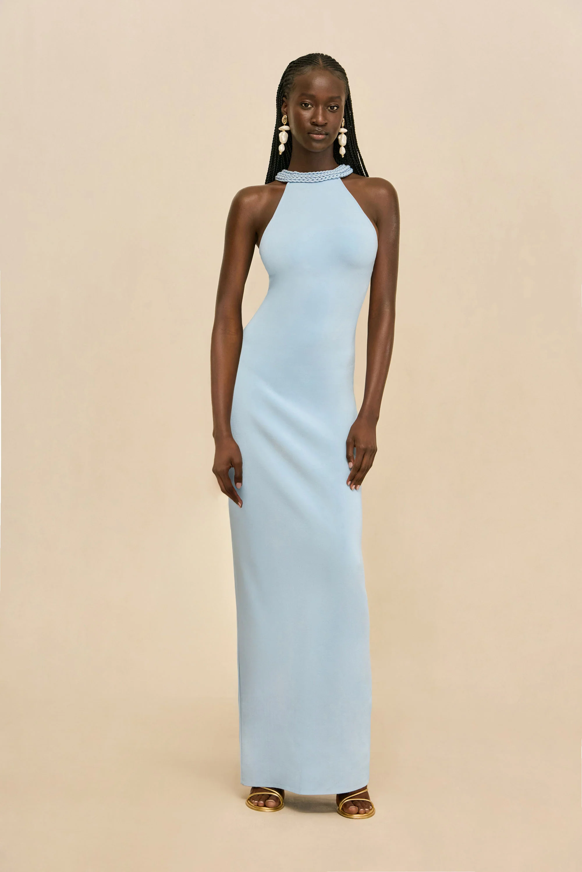 CASSIDY KNIT GOWN - COASTAL - Image 3