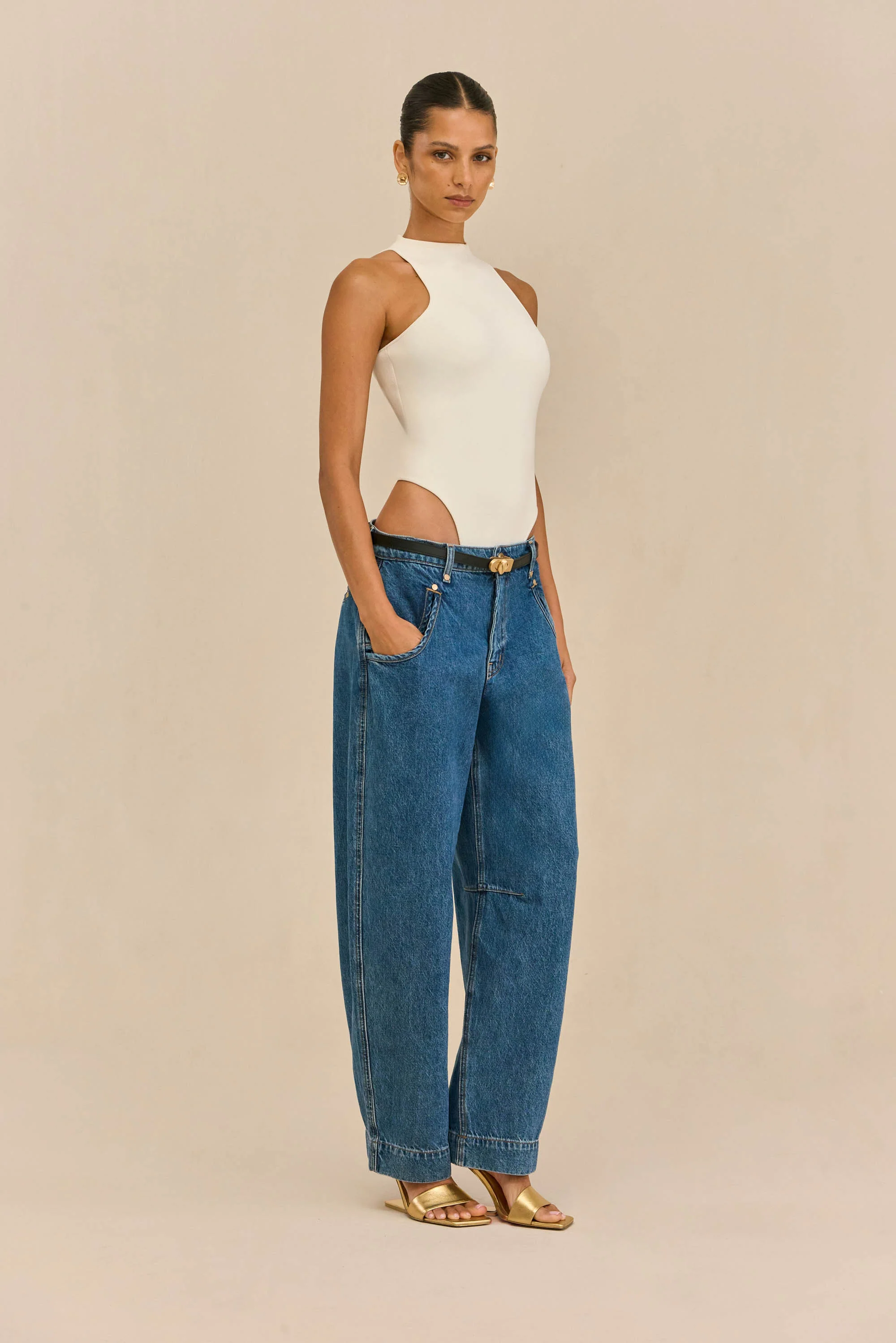 CASSIUS KNIT BODYSUIT - OFF WHITE - Image 4