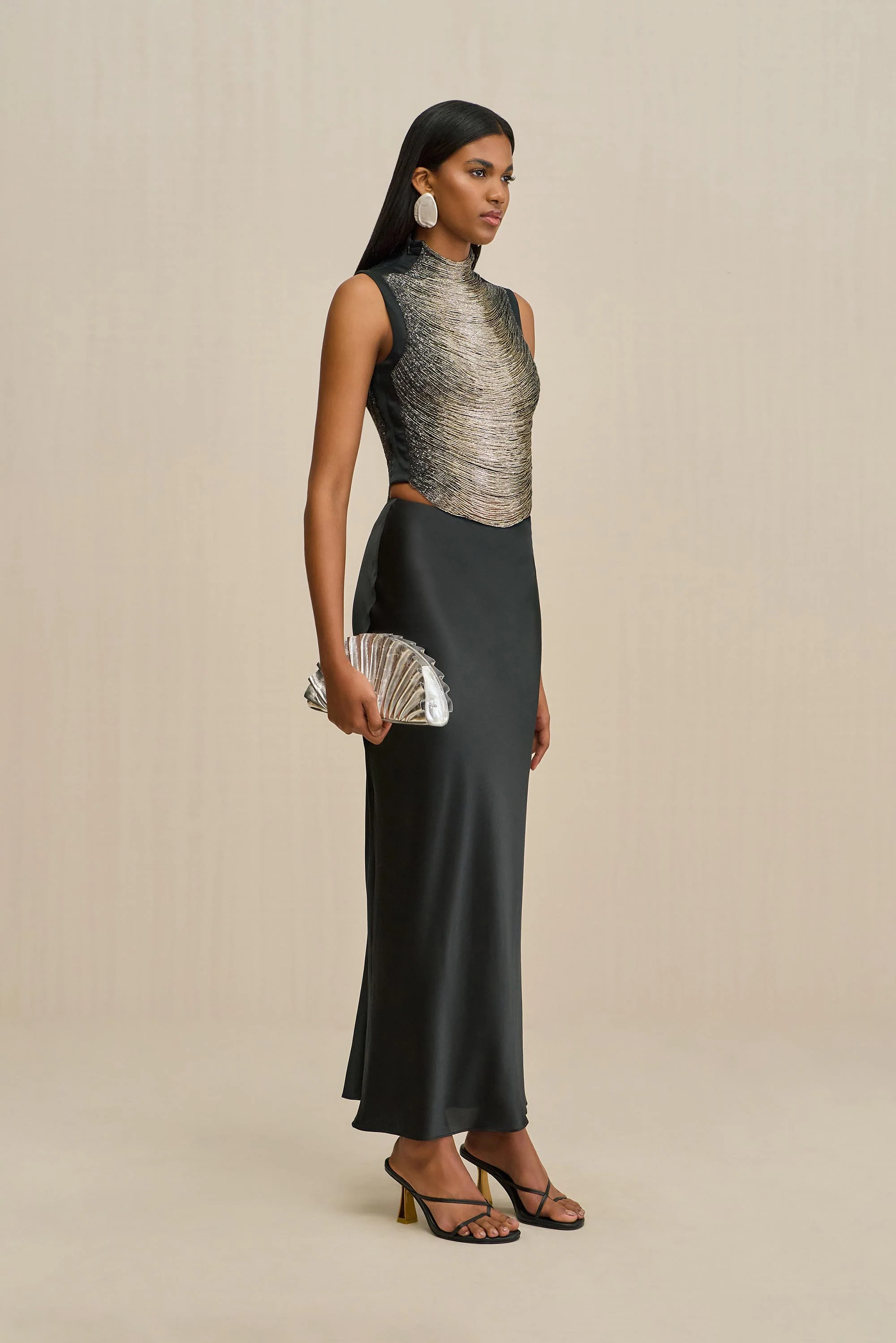 CHANTEL SKIRT - BLACK - Image 3