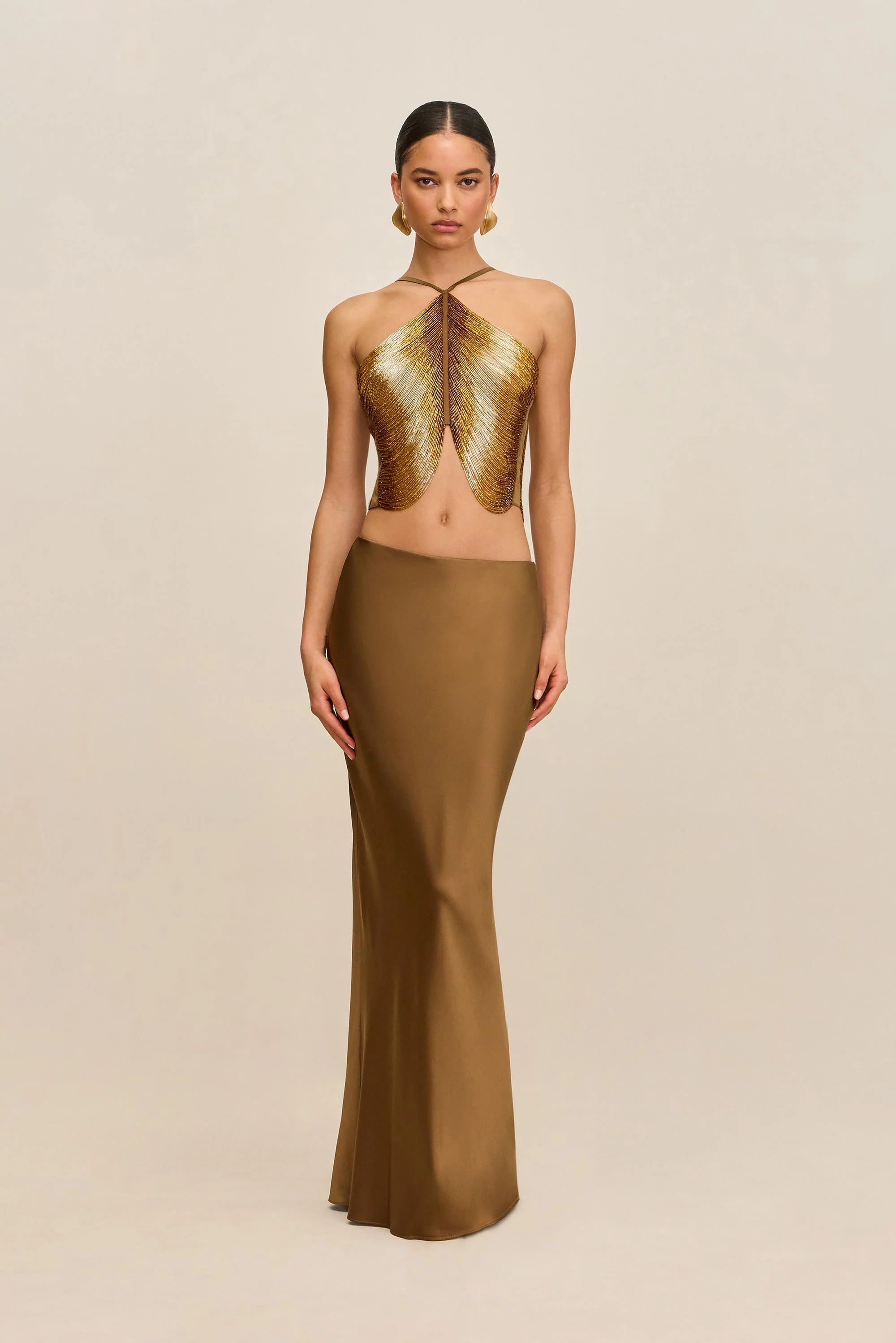 CHANTEL SKIRT - BRONZE - Image 3