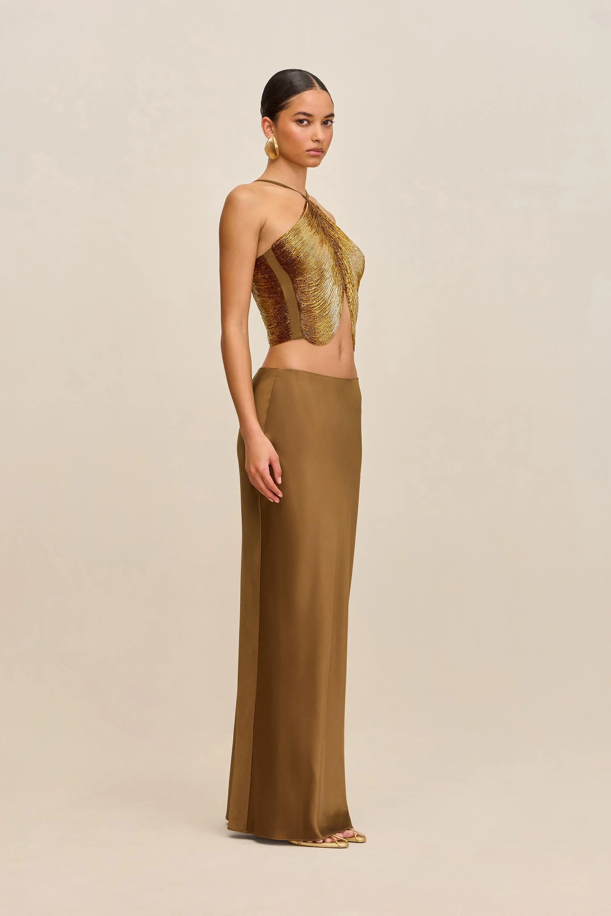 CHANTEL SKIRT - BRONZE - Image 4
