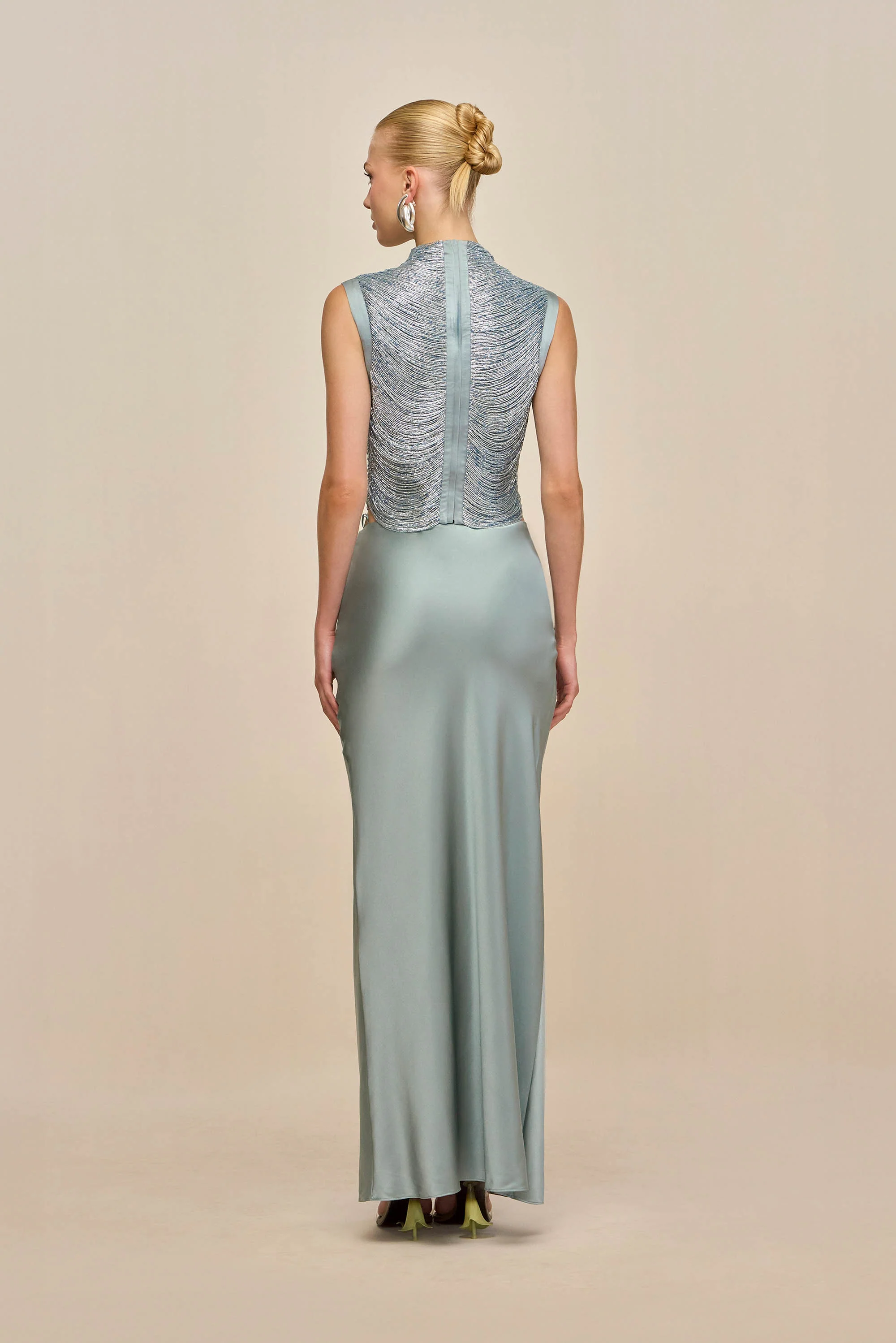 CHANTEL SKIRT - CELADON - Image 4