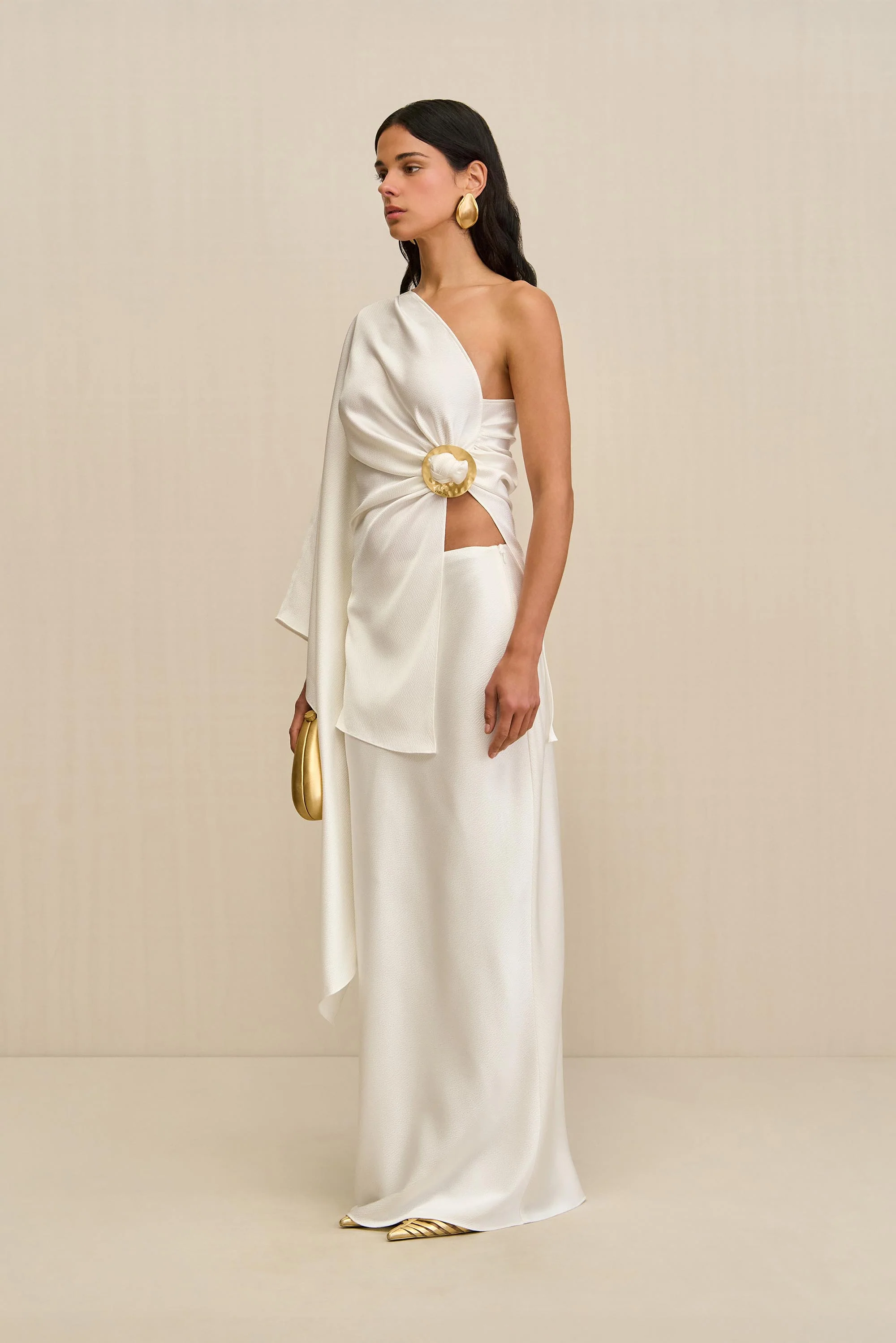 CHANTEL SKIRT - OFF WHITE - Image 3
