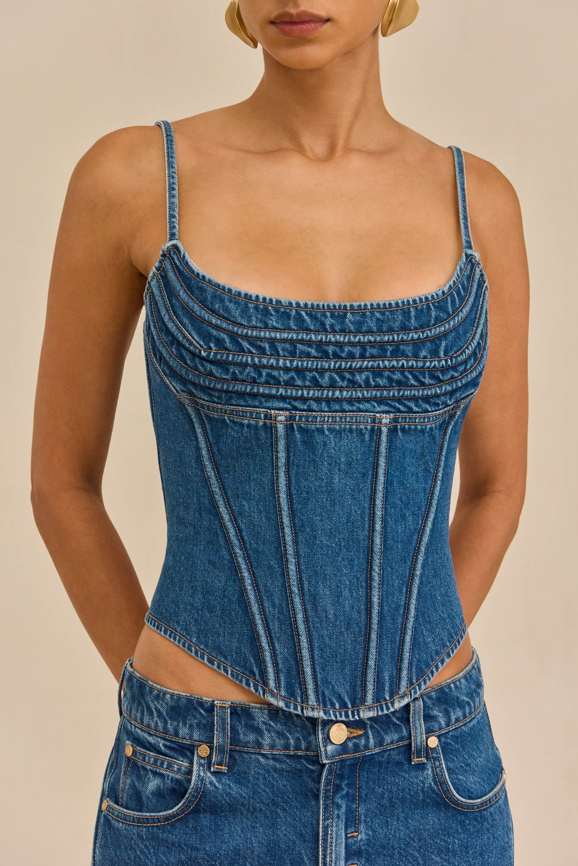 CHIYA TOP - 80S BLUE