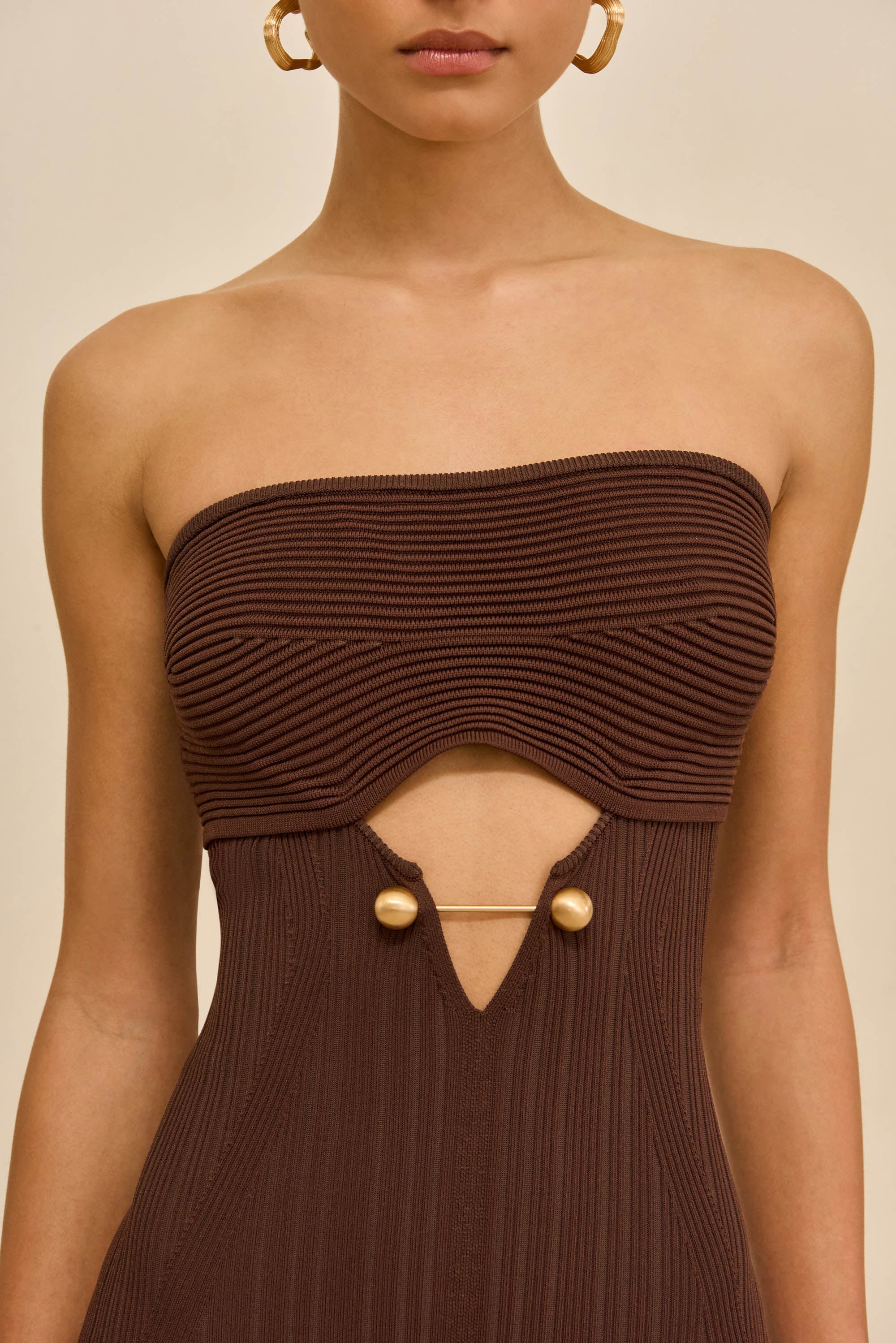 CHRISTY KNIT DRESS - JAVA - Image 4