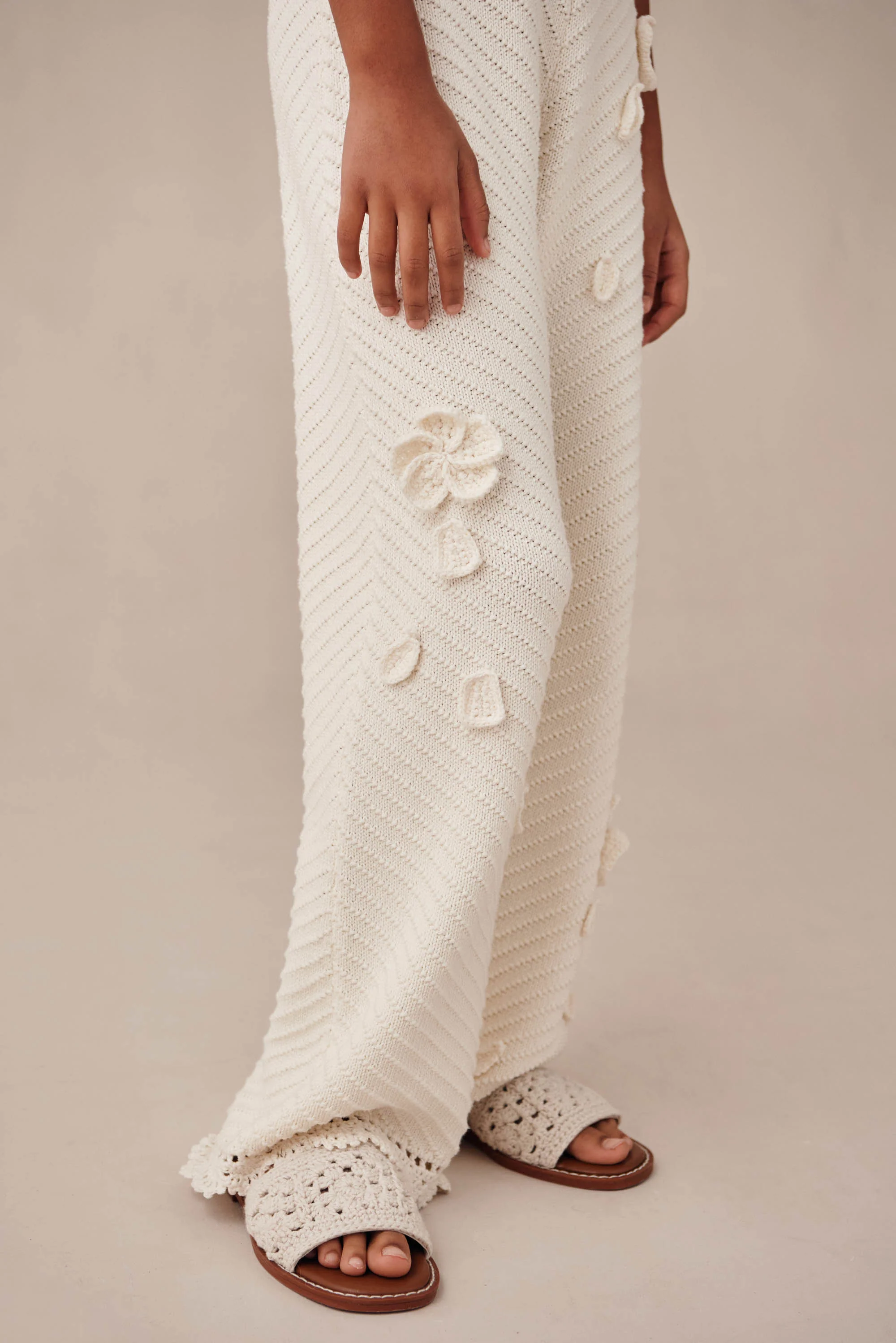 KIDS CHRYSANTHEMUM JUMPSUIT - OFF WHITE - Image 5