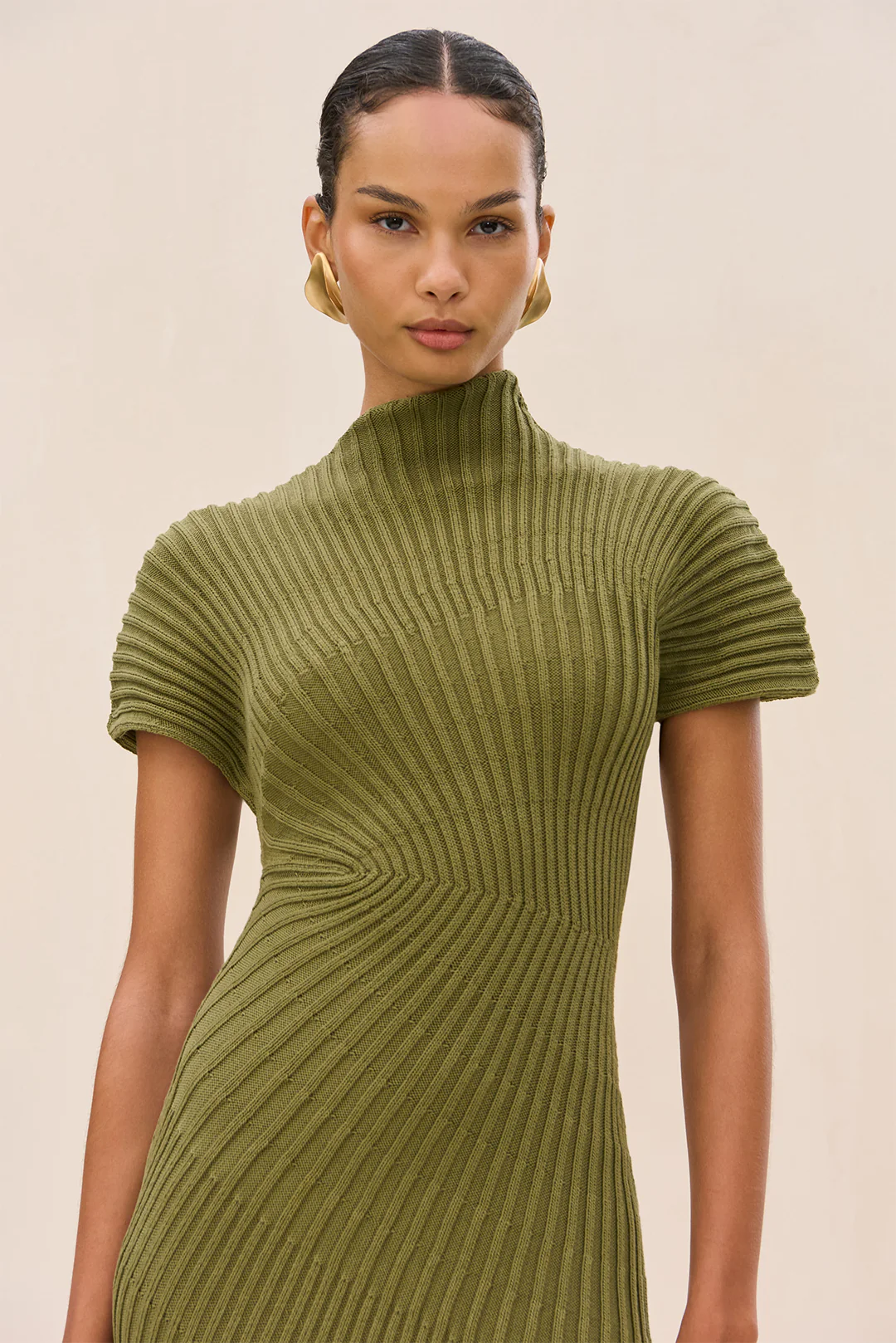 CHRYSTA KNIT DRESS - CEDAR - Image 2