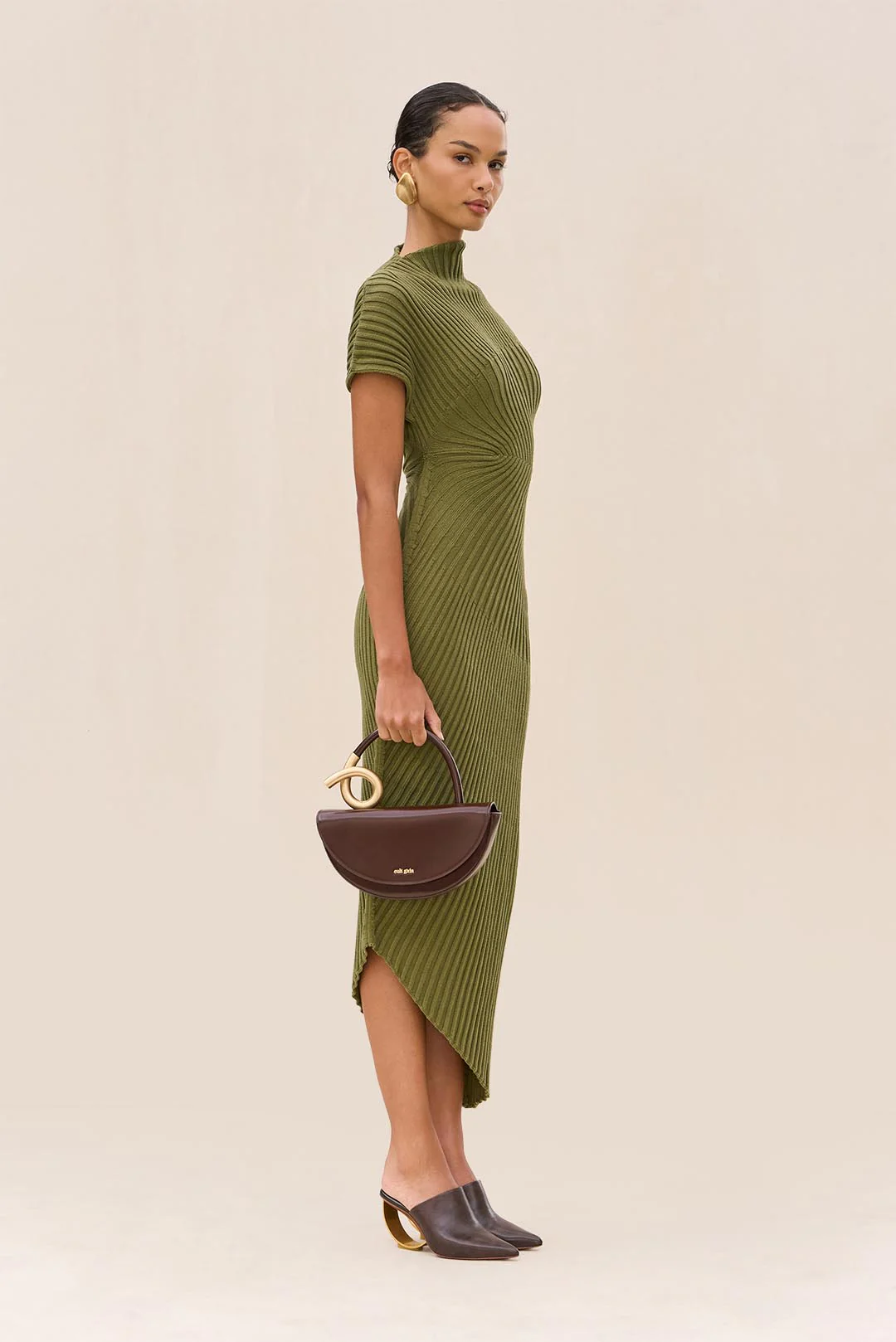 CHRYSTA KNIT DRESS - CEDAR - Image 4