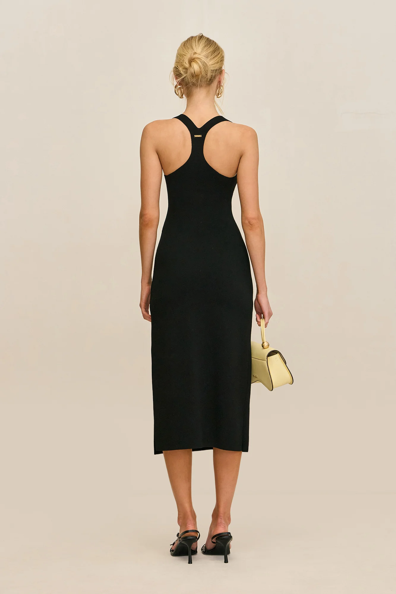COLETTA KNIT DRESS - BLACK - Image 5