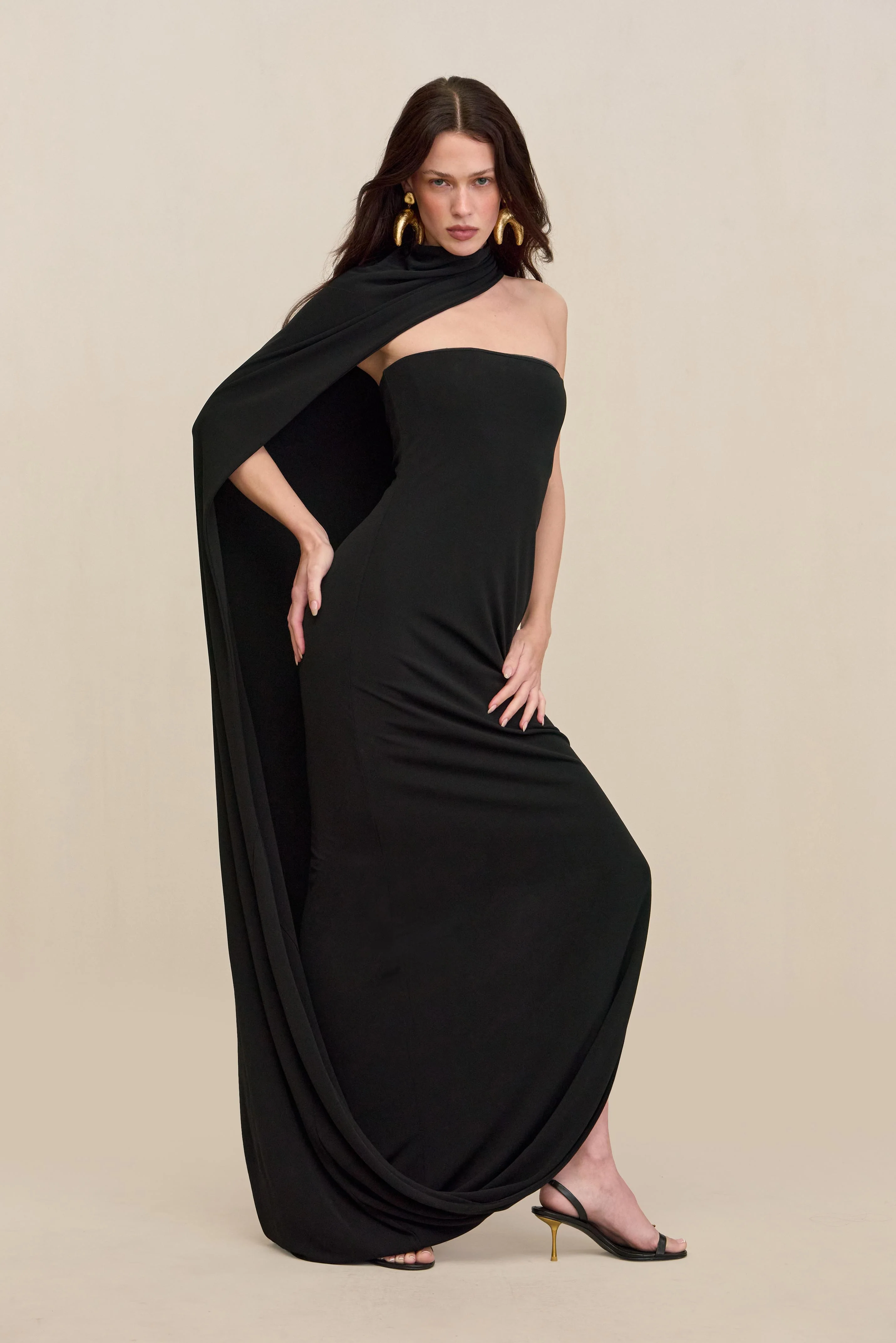 CORSICA GOWN - BLACK - Image 6