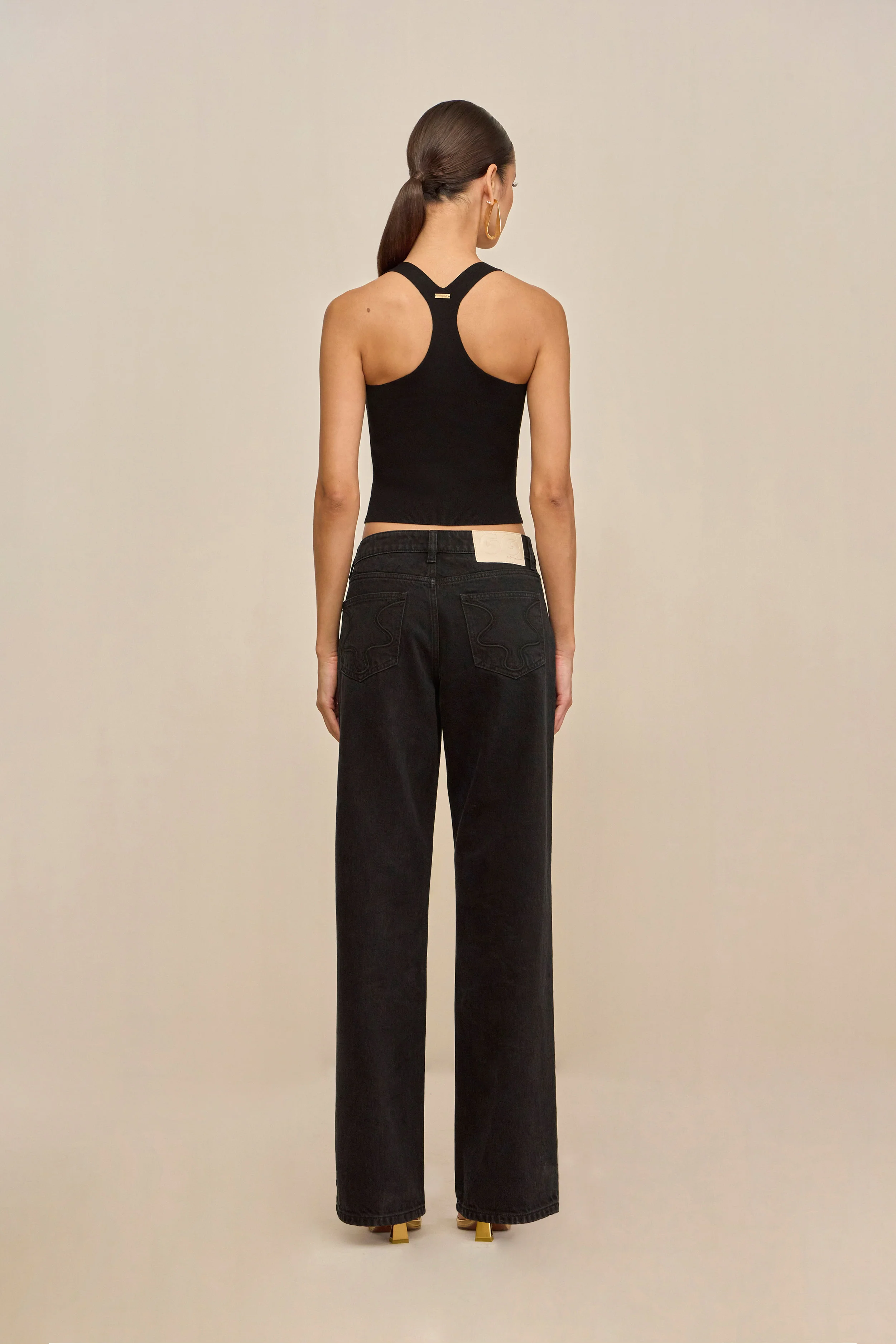 CRAWFORD KNIT TOP - BLACK - Image 5