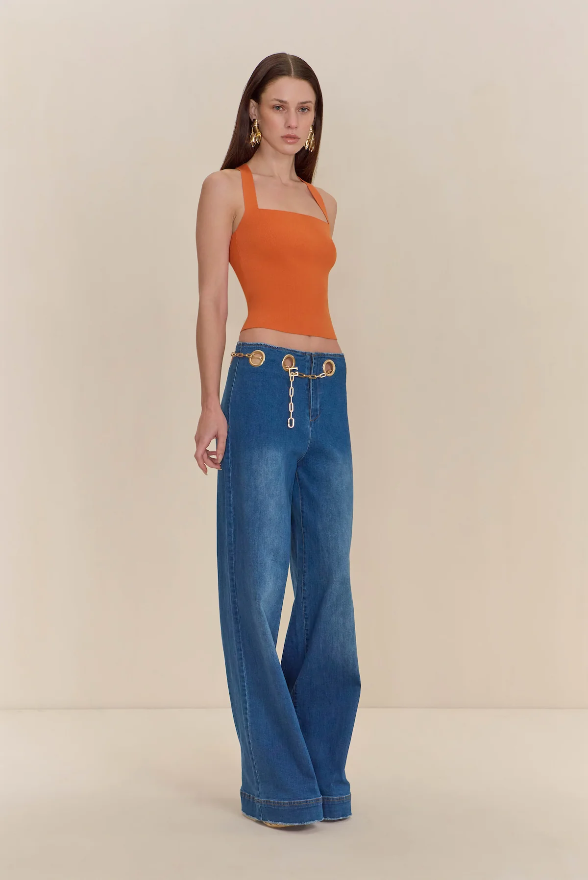 CRAWFORD KNIT TOP - PERSIMMON - Image 4