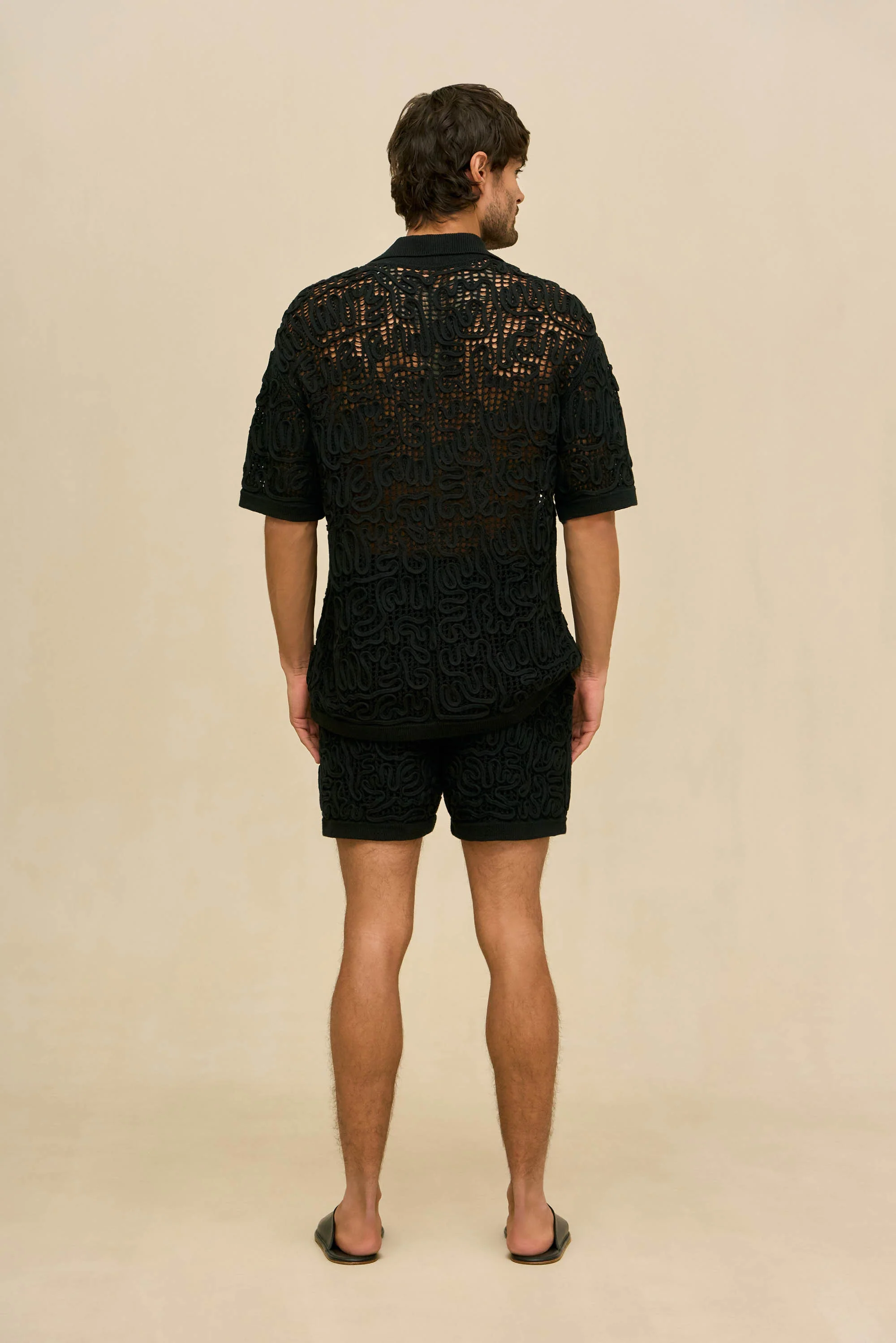 CRETA CROCHET SHORT - BLACK - Image 5