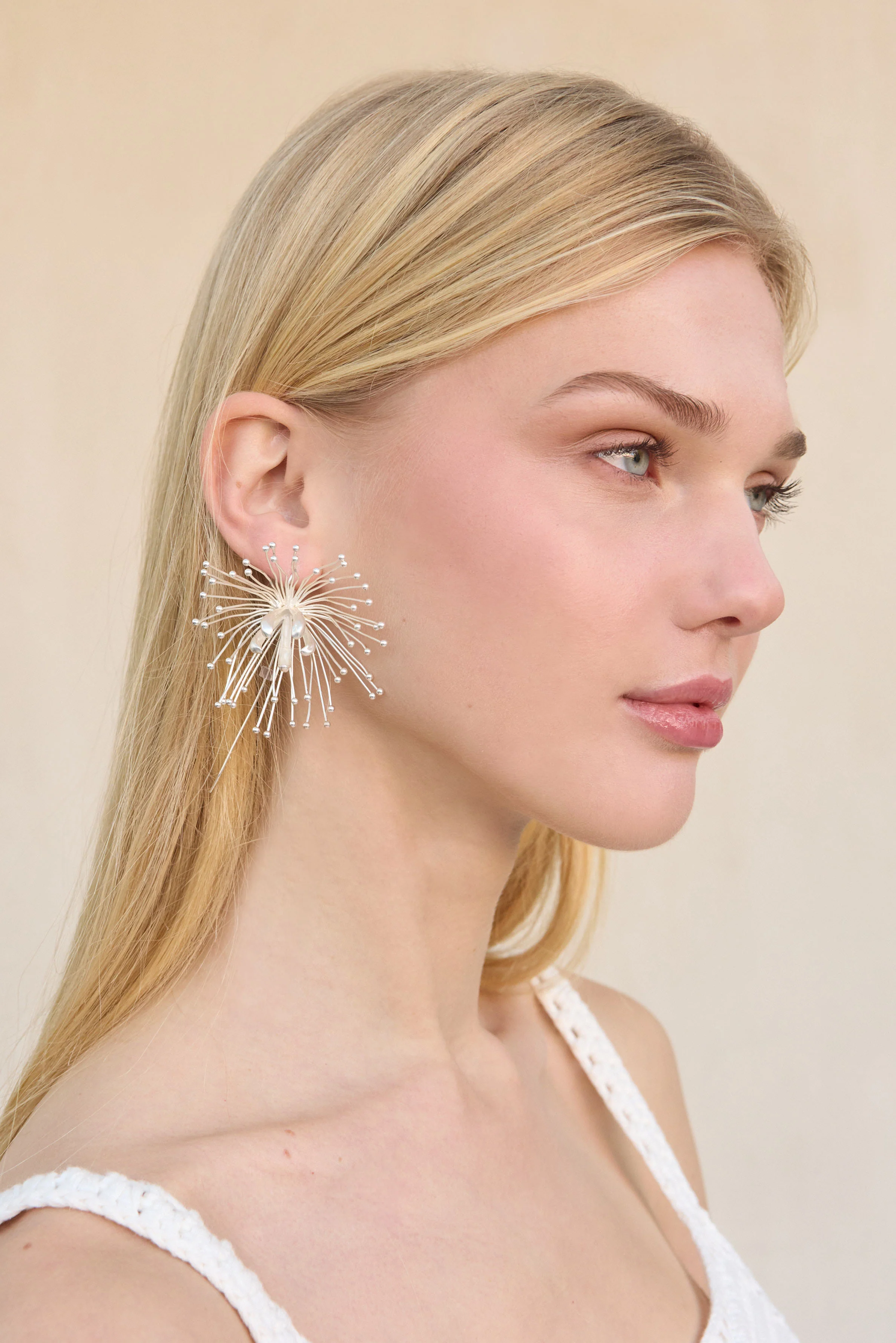 DAMITA EARRING - ANTIQUE SILVER - Image 2