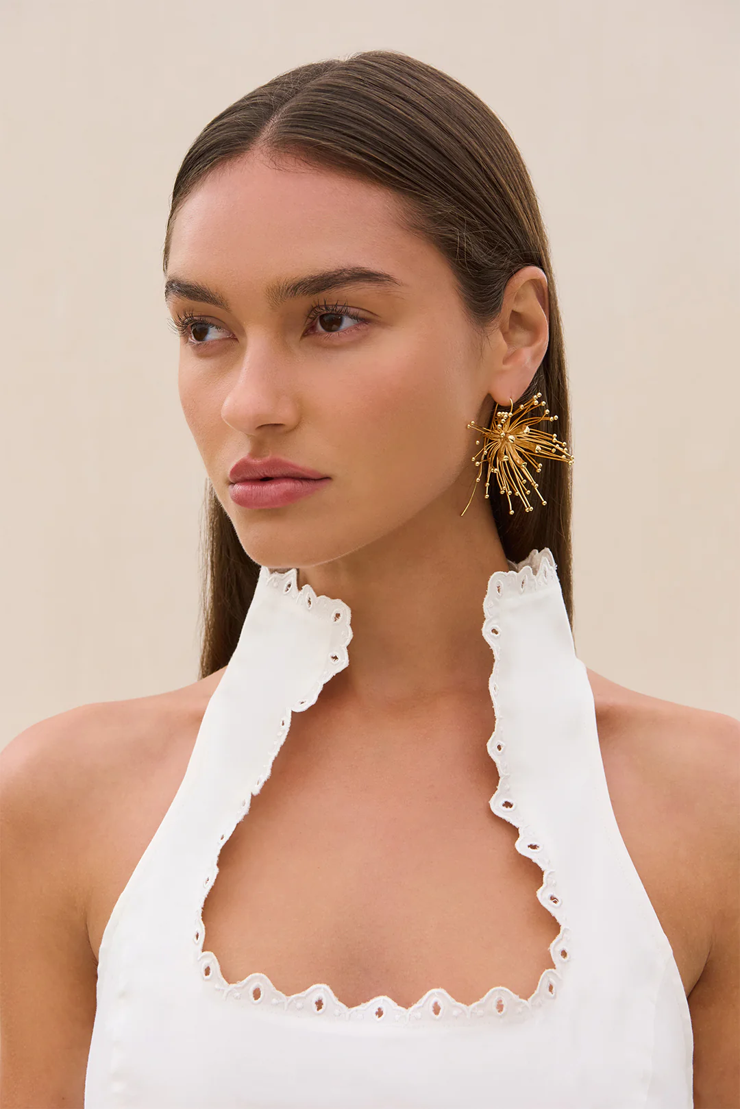 DAMITA EARRING - SHINY BRASS - Image 3