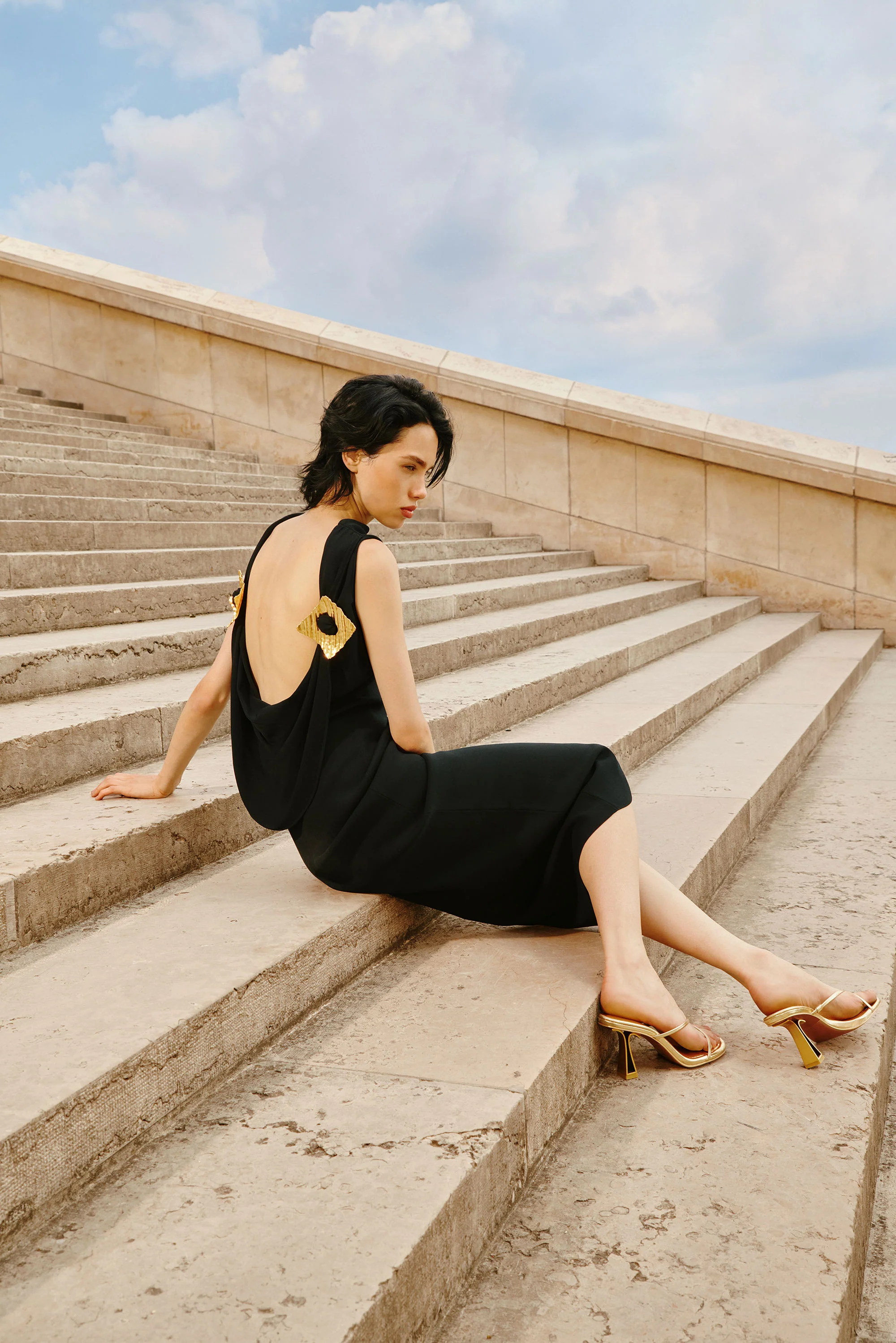 DEIRDRA DRESS - BLACK - Image 6