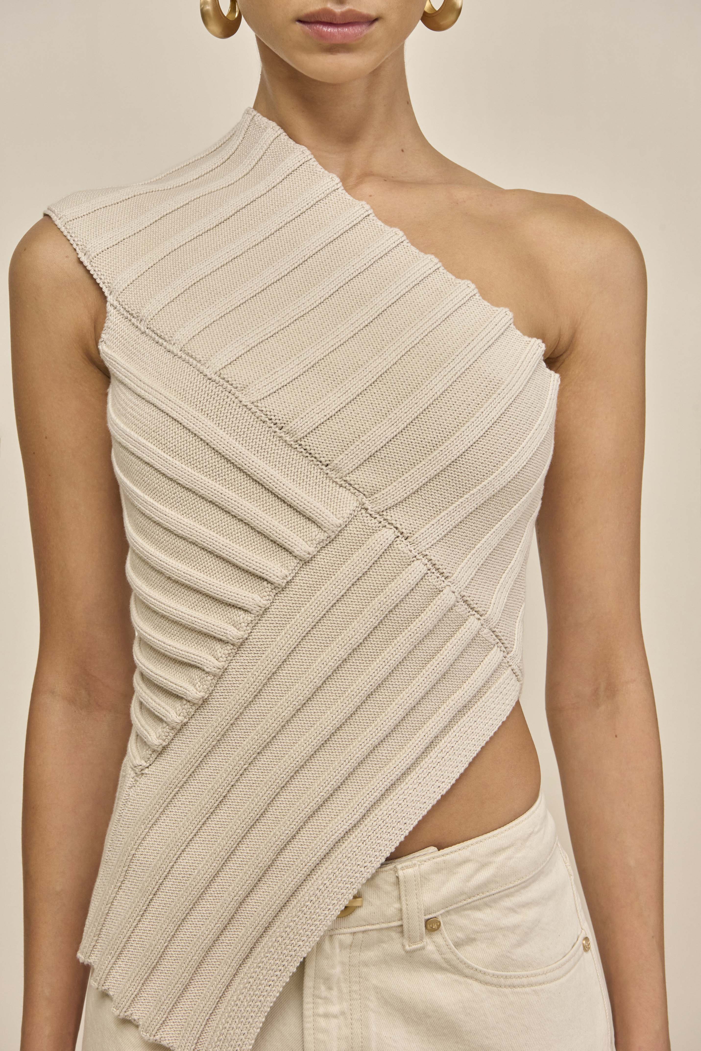 DEL KNIT TOP - MUSHROOM - Image 3