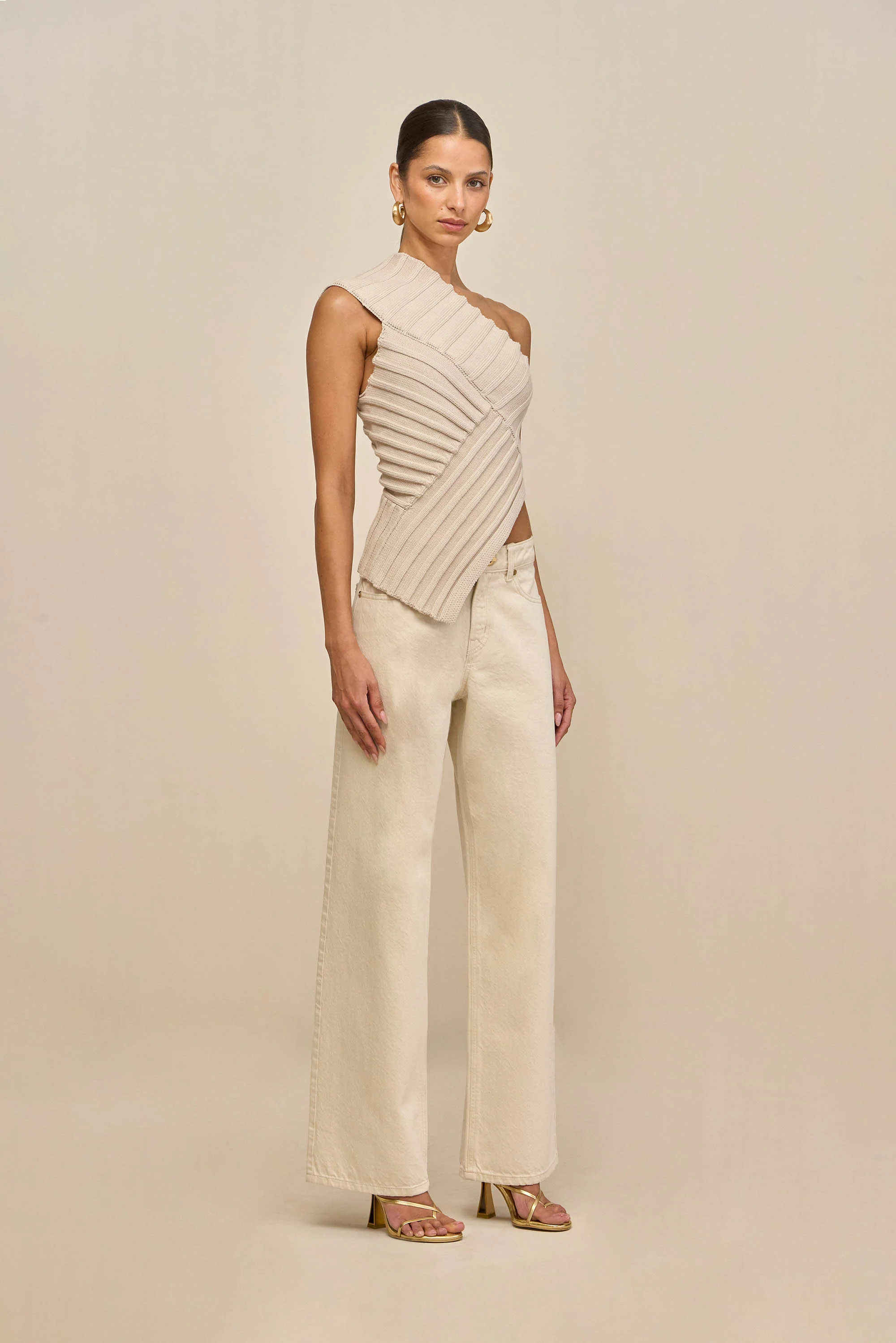 DEL KNIT TOP - MUSHROOM - Image 4