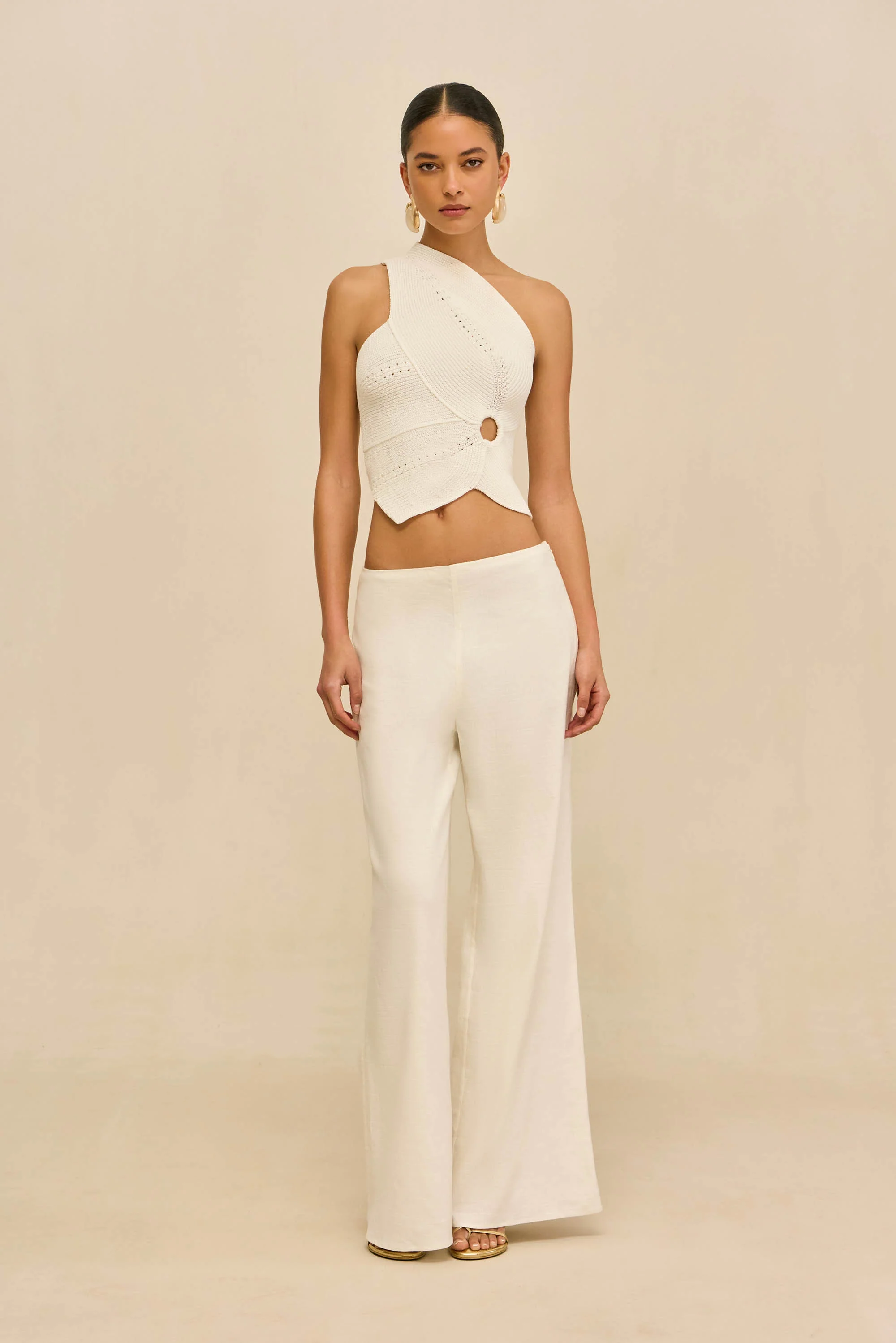 DENEUVE KNIT TOP - OFF WHITE - Image 4